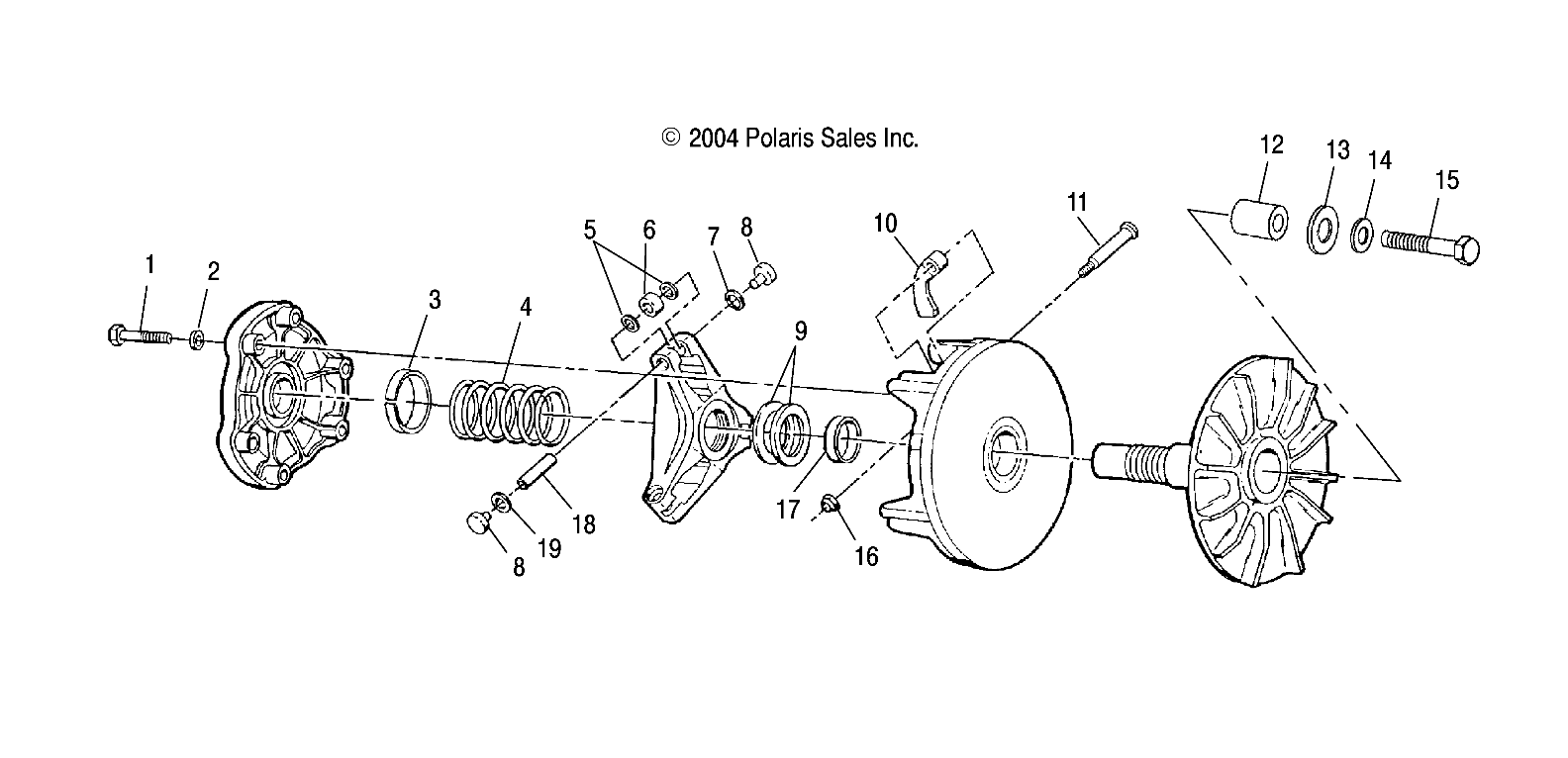 DRIVE CLUTCH - A05BA25CA/CB (4994739473B13)