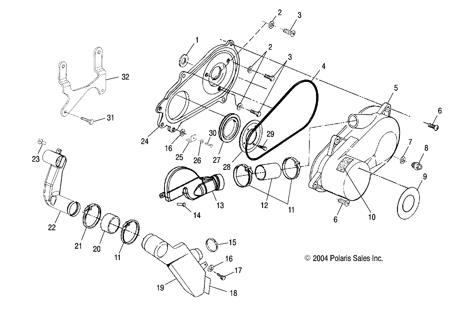 CLUTCH COVER - A06BA25CA (4994739473C01)