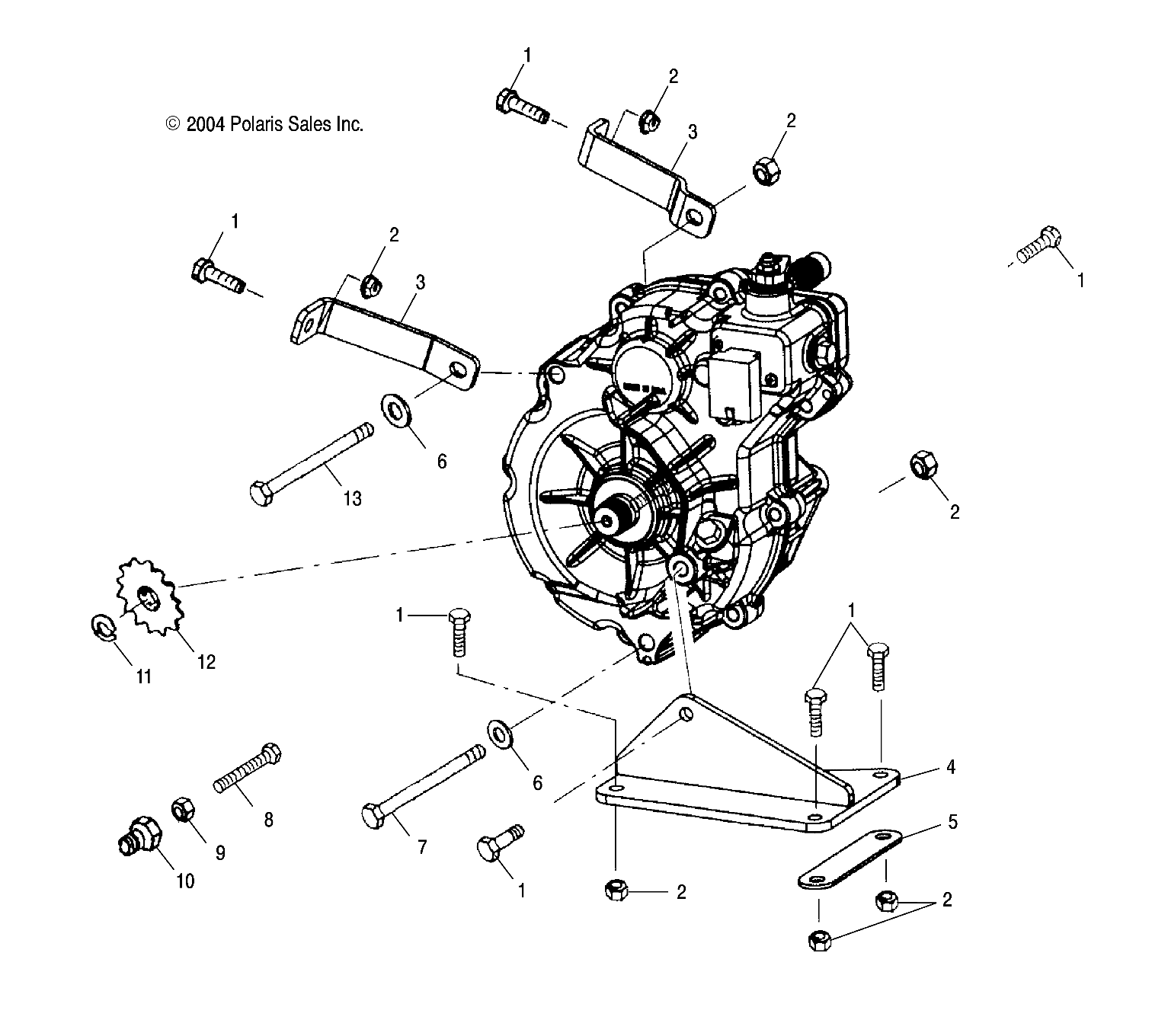 GEARCASE MOUNTING - A05BA25CA/CB (4994739473C05)