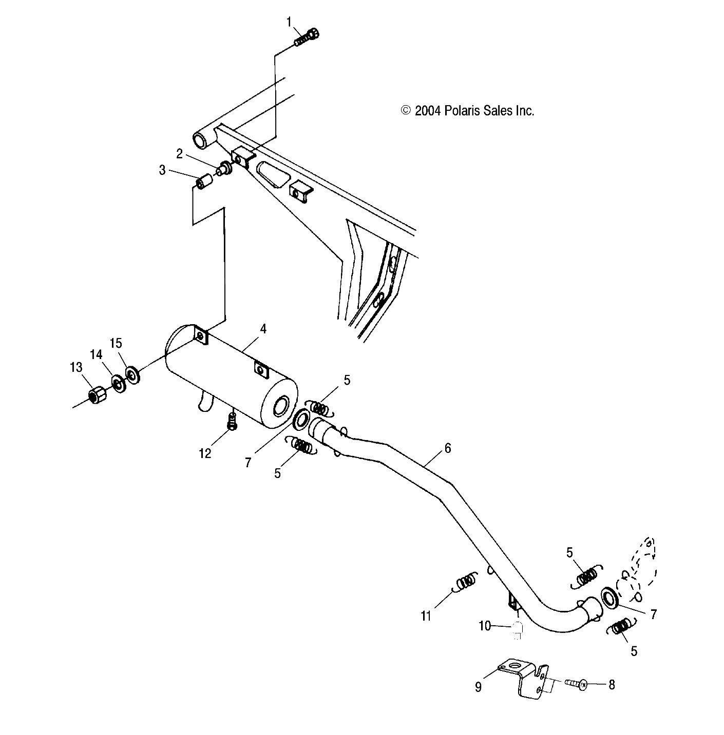 EXHAUST SYSTEM - A05BG50AA/FA (4994789478A08)