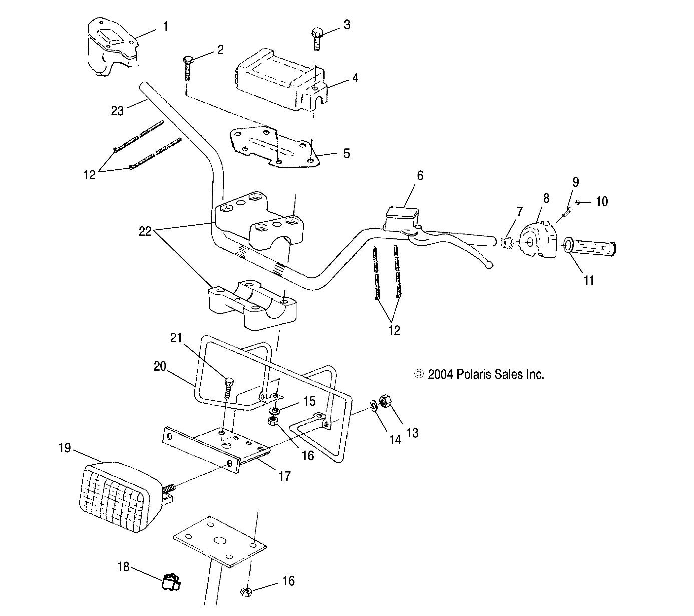 HANDLEBAR/HEADLIGHT - A05BG50AA/FA (4994789478B06)