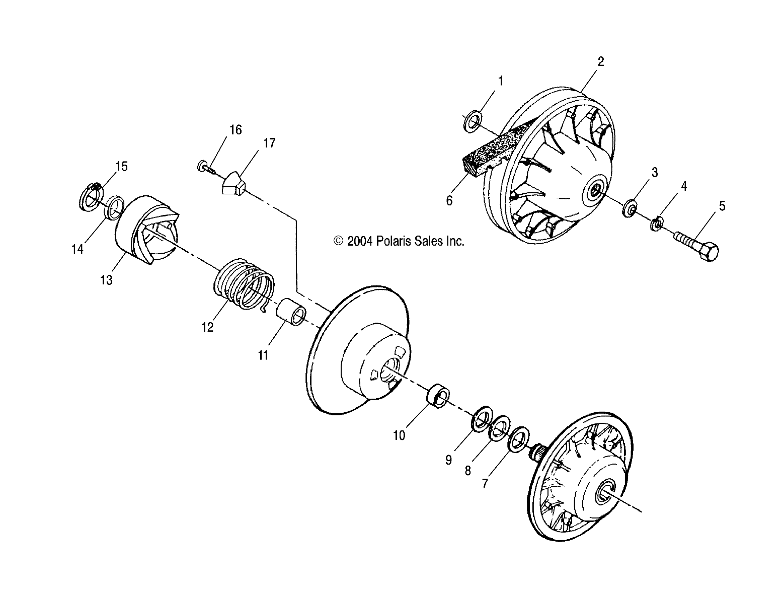 DRIVEN CLUTCH - A05BG50AA/FA (4994789478B10)