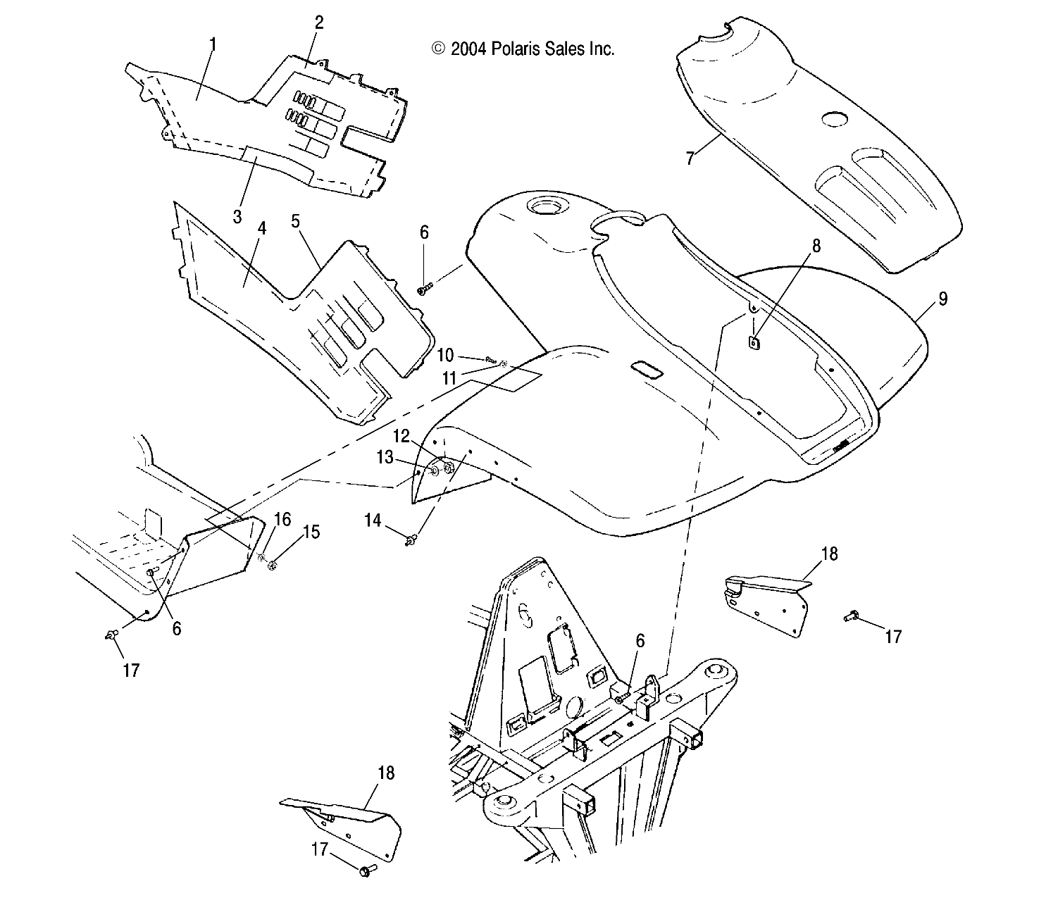 FRONT CAB - A05CA32AA/AB/AC/FA (4994839483A03)