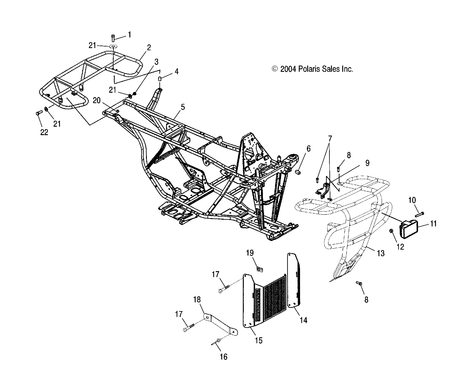 BUMPER and RACK MOUNTING - A05CA32AA/AB/AC/FA (4994839483A06)