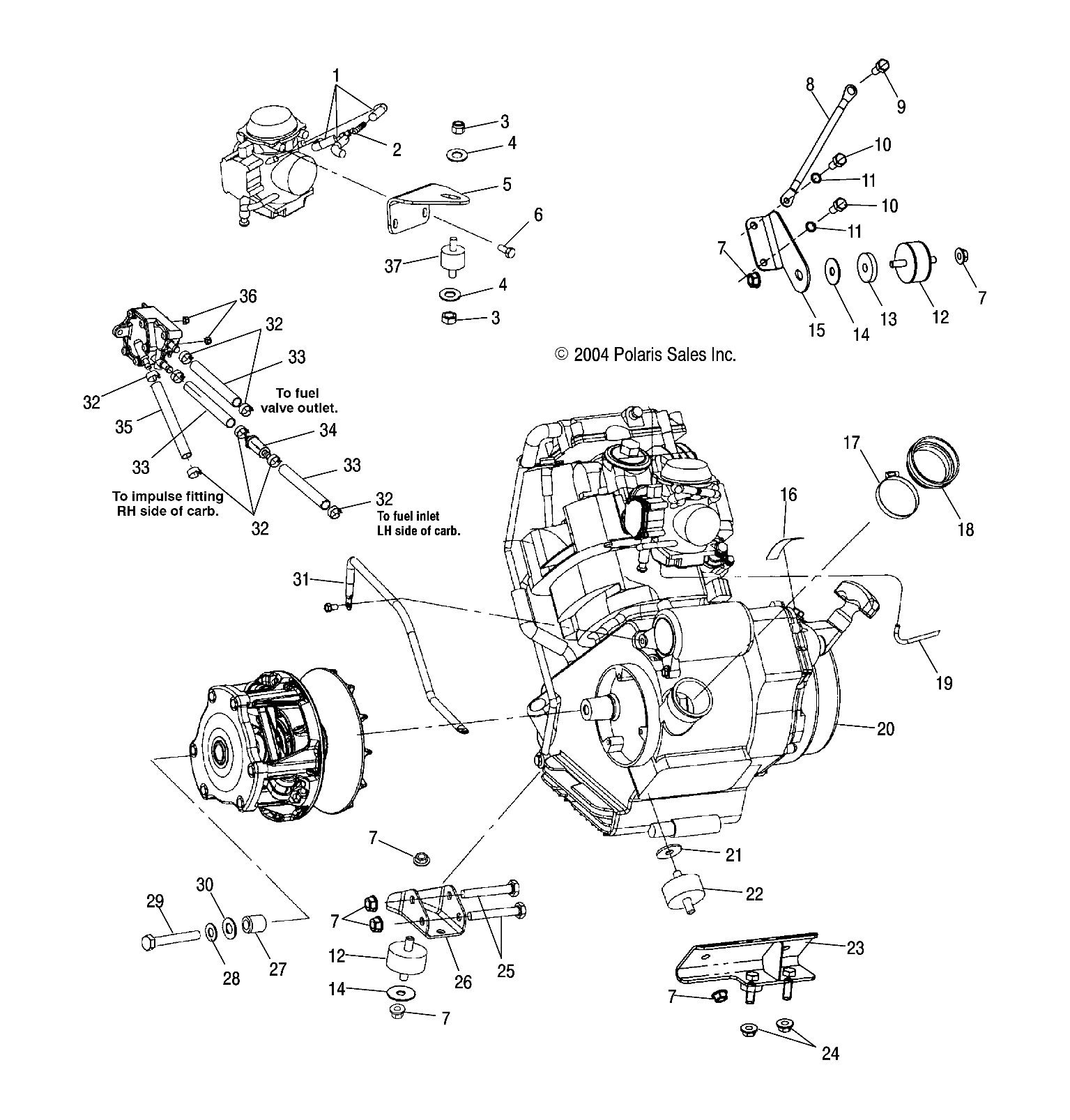 ENGINE MOUNTING - A05CA32AA/AB/AC/FA (4994839483A07)