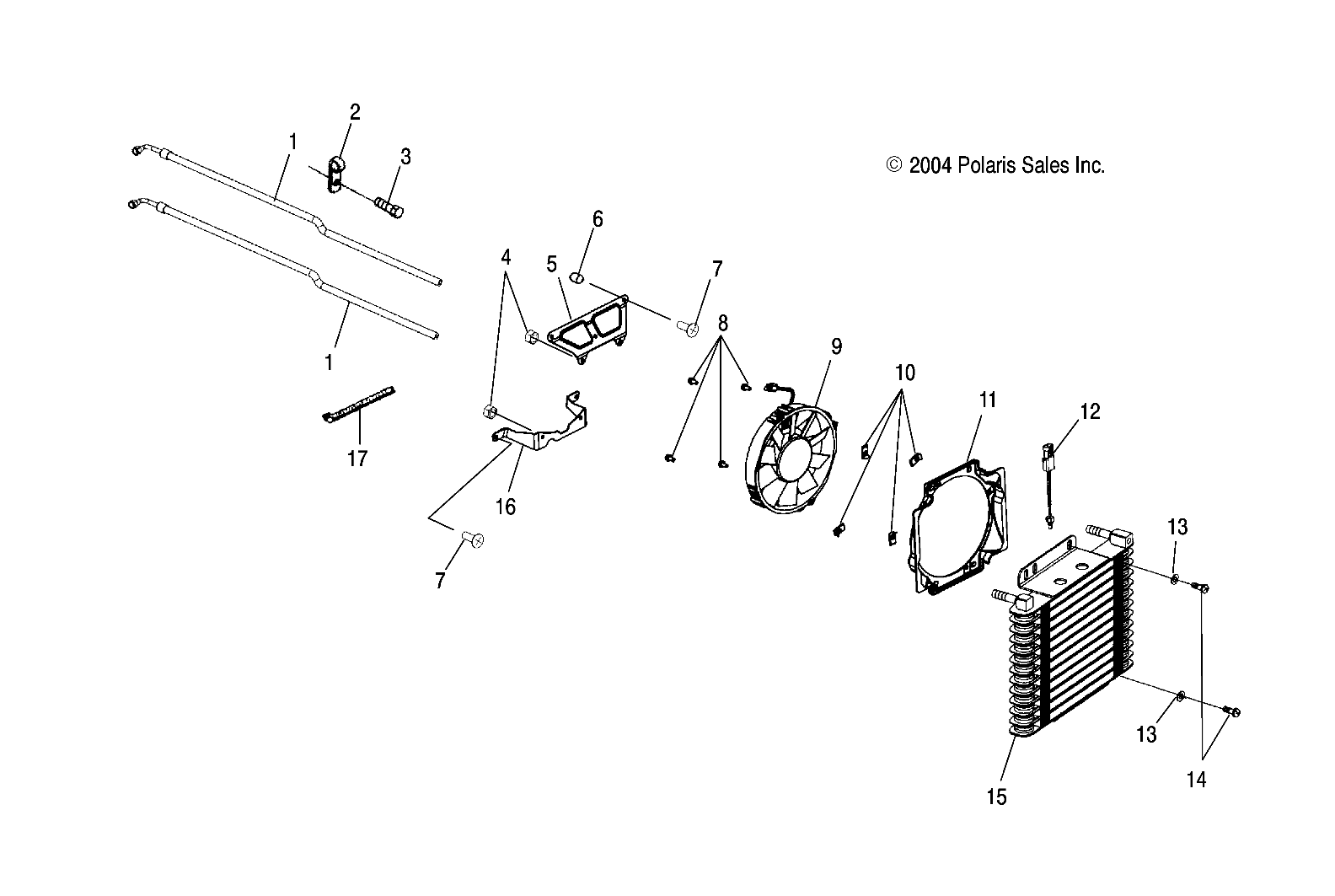 OIL COOLING - A05CA32AA/AB/AC/FA (4994839483A09)