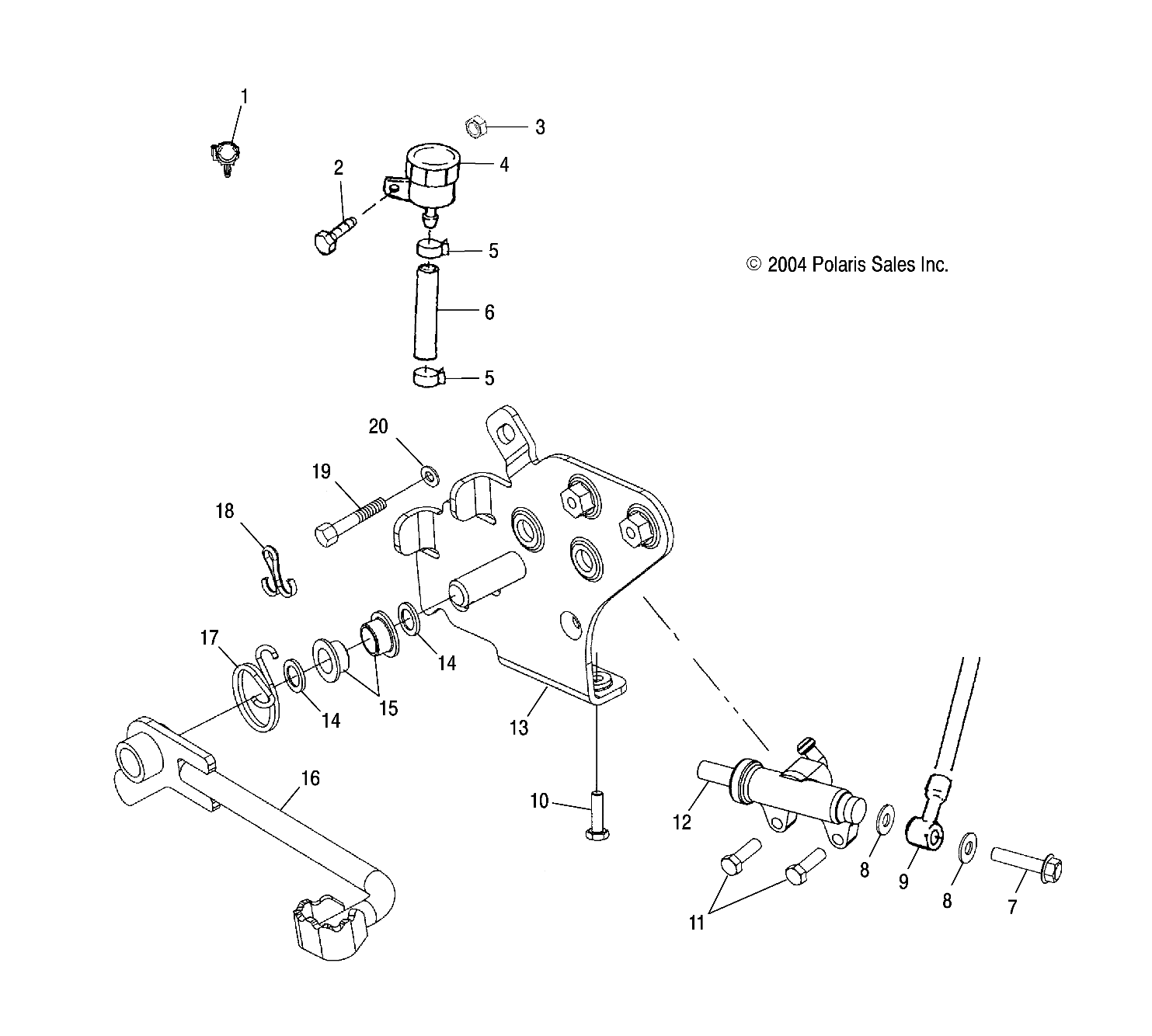 REAR BRAKE MASTER CYLINDER - A05CA32AA/AB/AC/FA (4994839483B03)