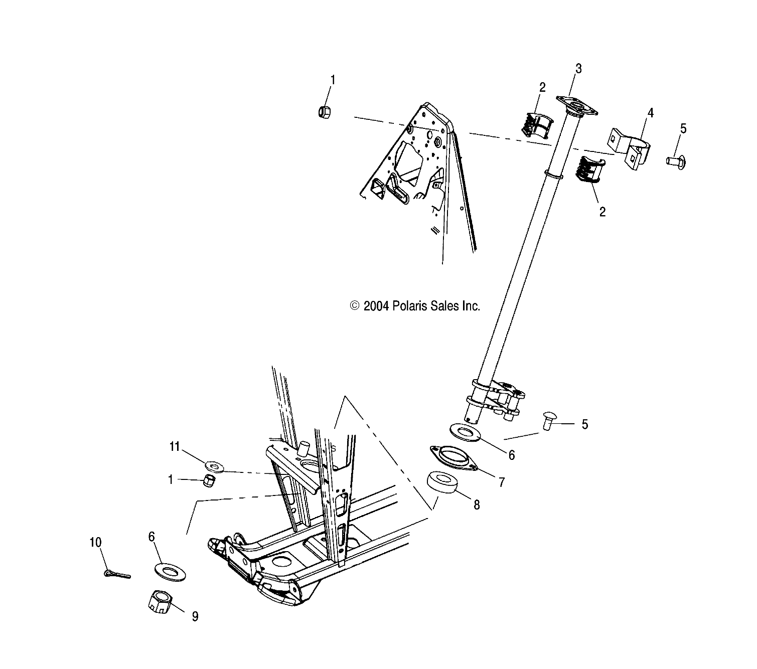 STEERING POST - A04CA32AA/AB/FA (4994839483B06)