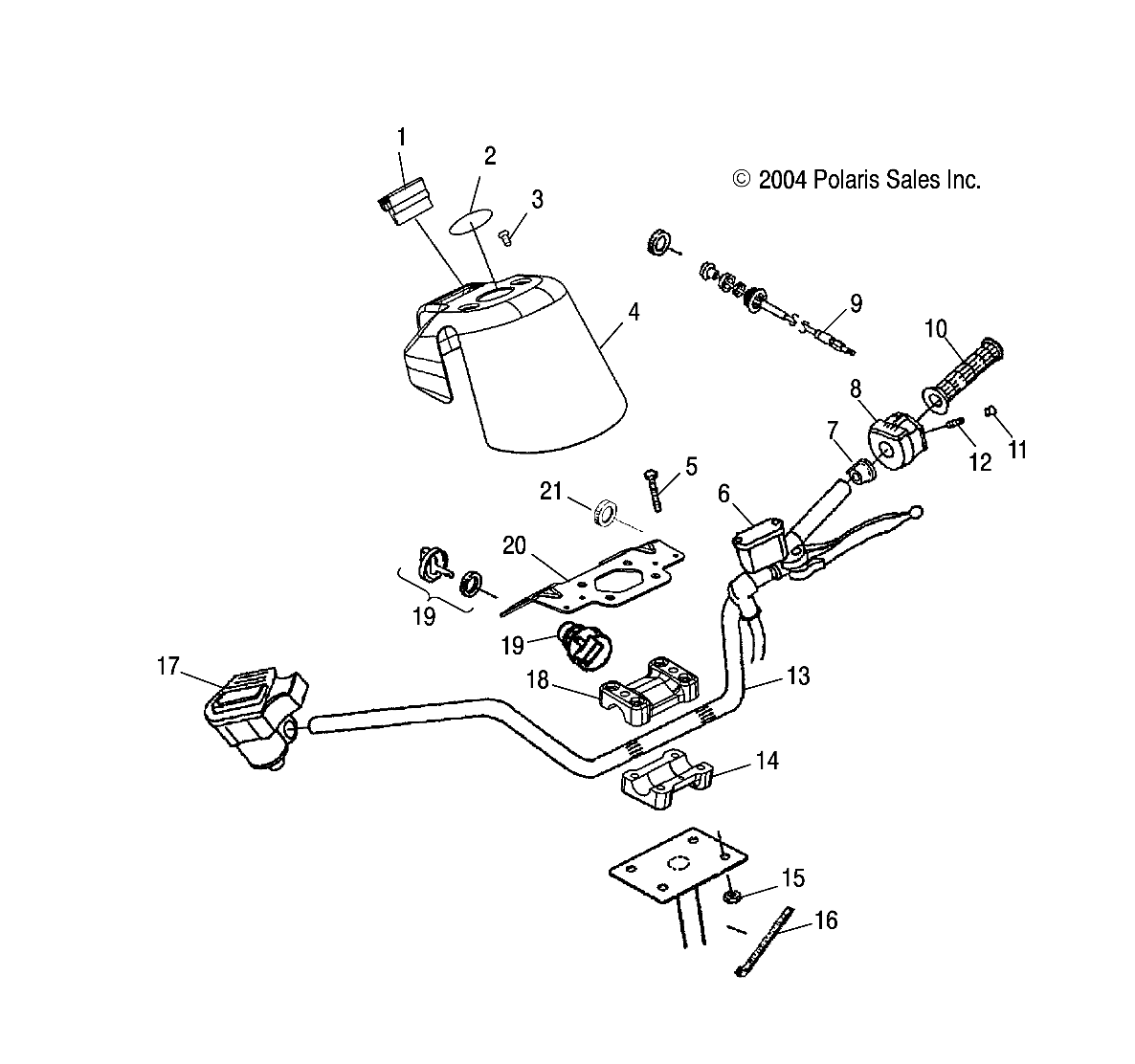 HANDLEBAR - A04CA32AA/AB/FA (4994839483B08)