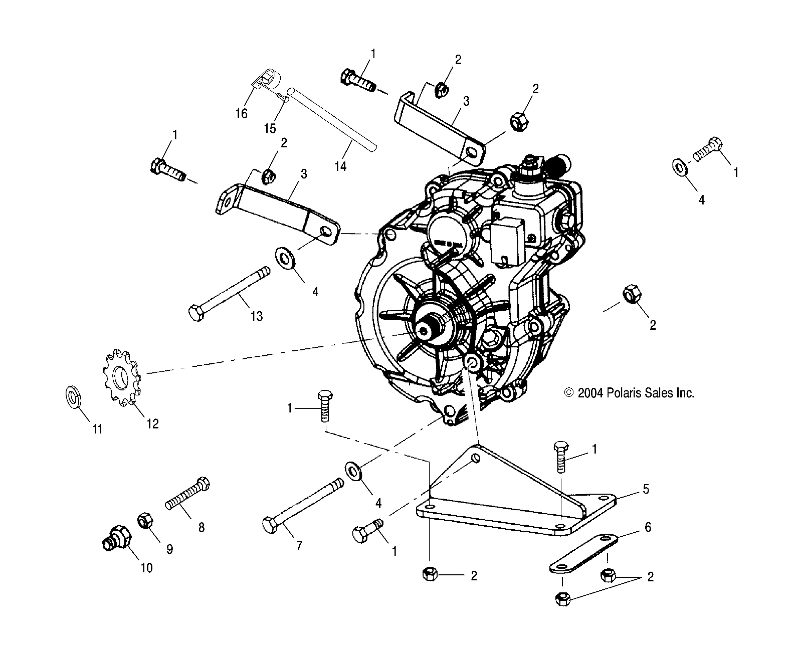 GEARCASE MOUNTING - A05CA32EA (4994839483C02)