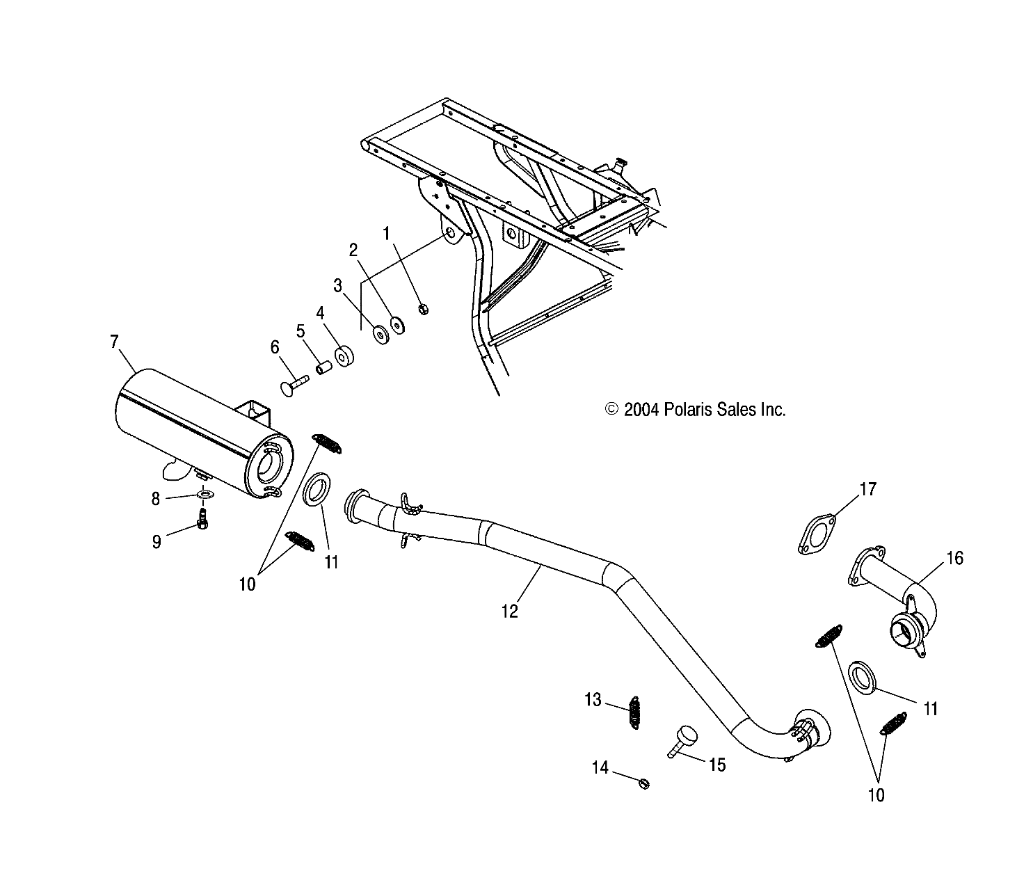 EXHAUST SYSTEM - A04CB32AA/FC (4994889488A10)