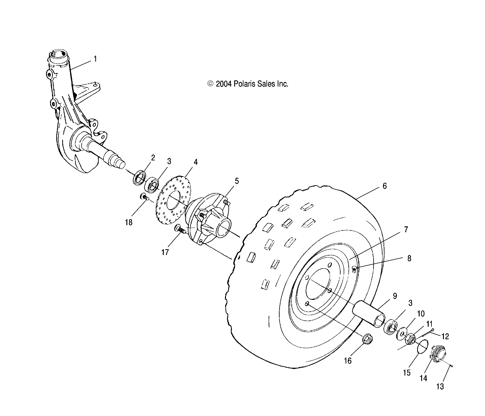 FRONT WHEEL - A04CB32AA/FC (4994889488B06)