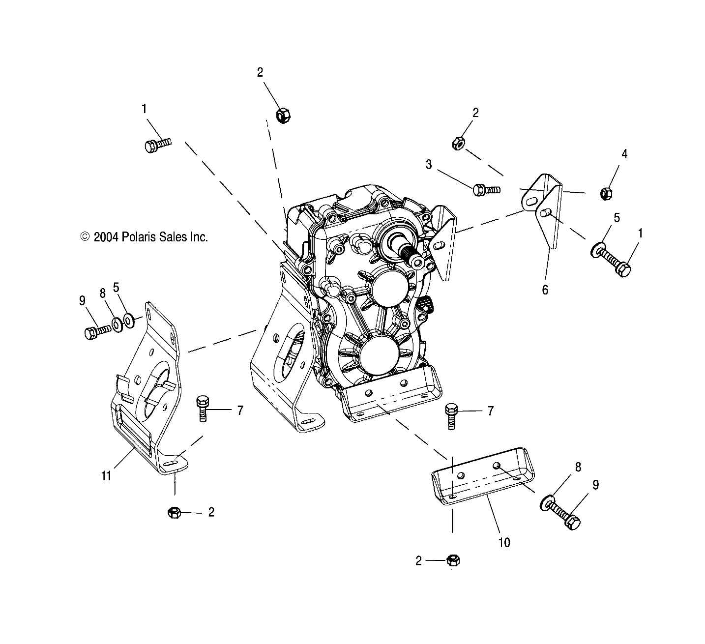 TRANSMISSION MOUNTING - A03CB32AA/FC (4994889488C09)