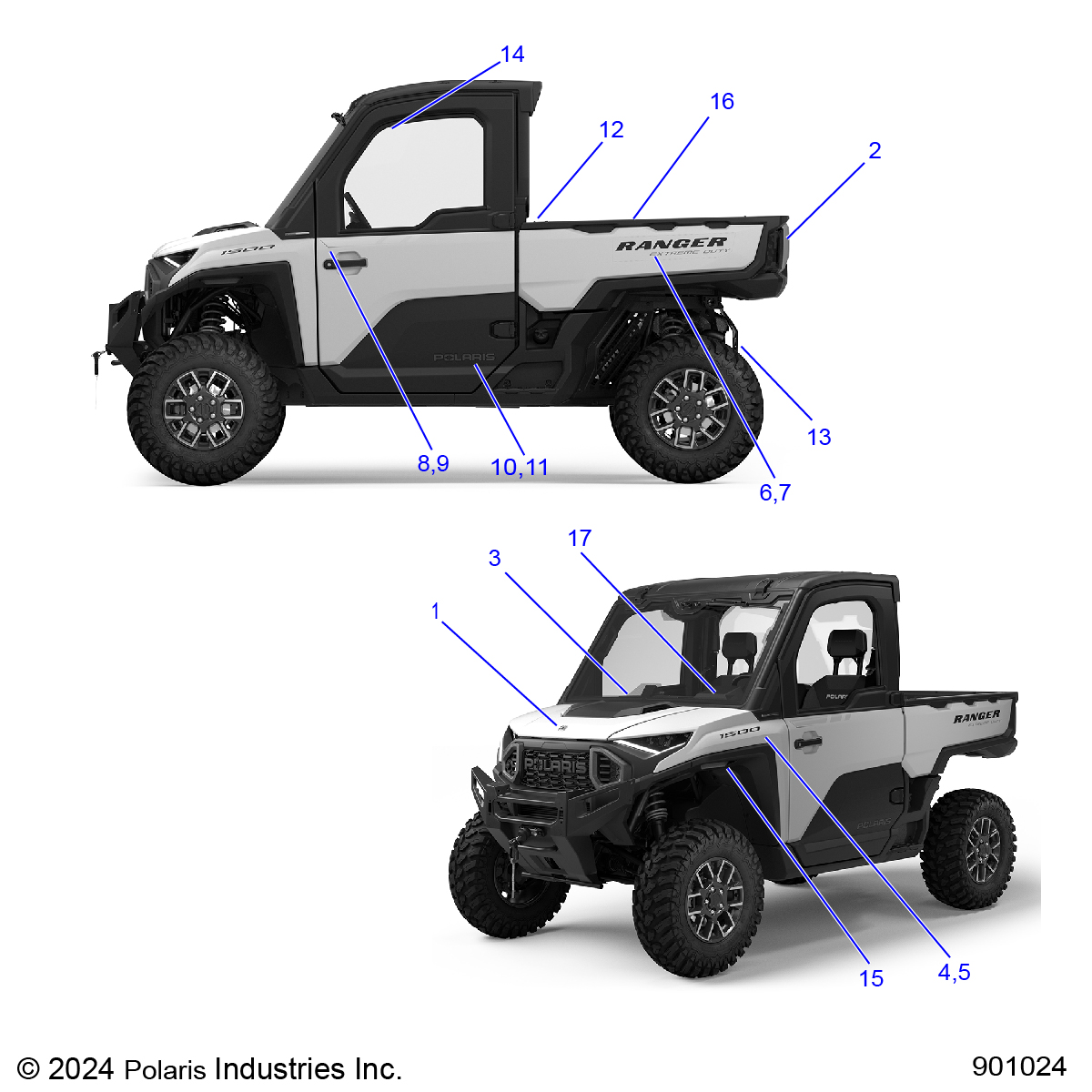 BODY, DECALS - R25XAL1RBD/BM (901024)