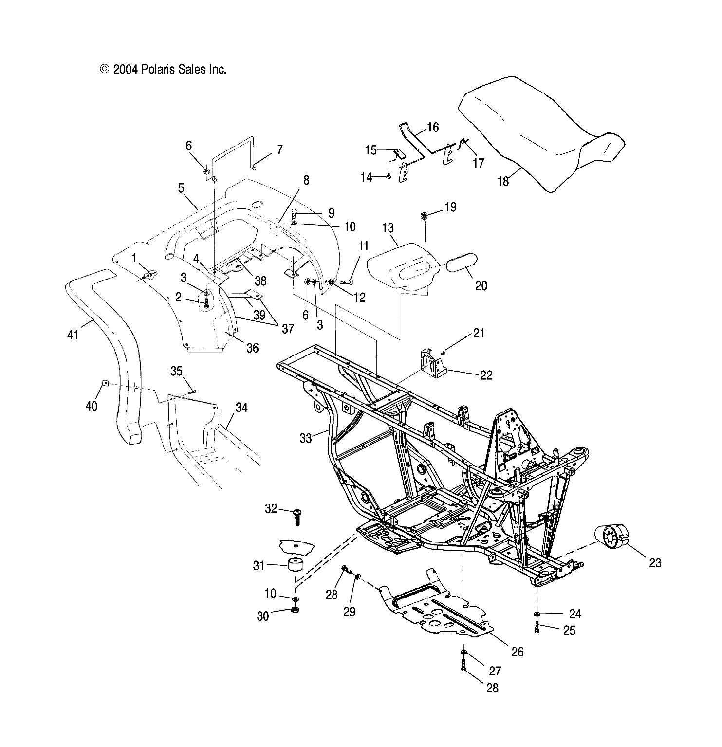 REAR CAB and SEAT - A05CD32AA/AB/AC (4994909490A03)