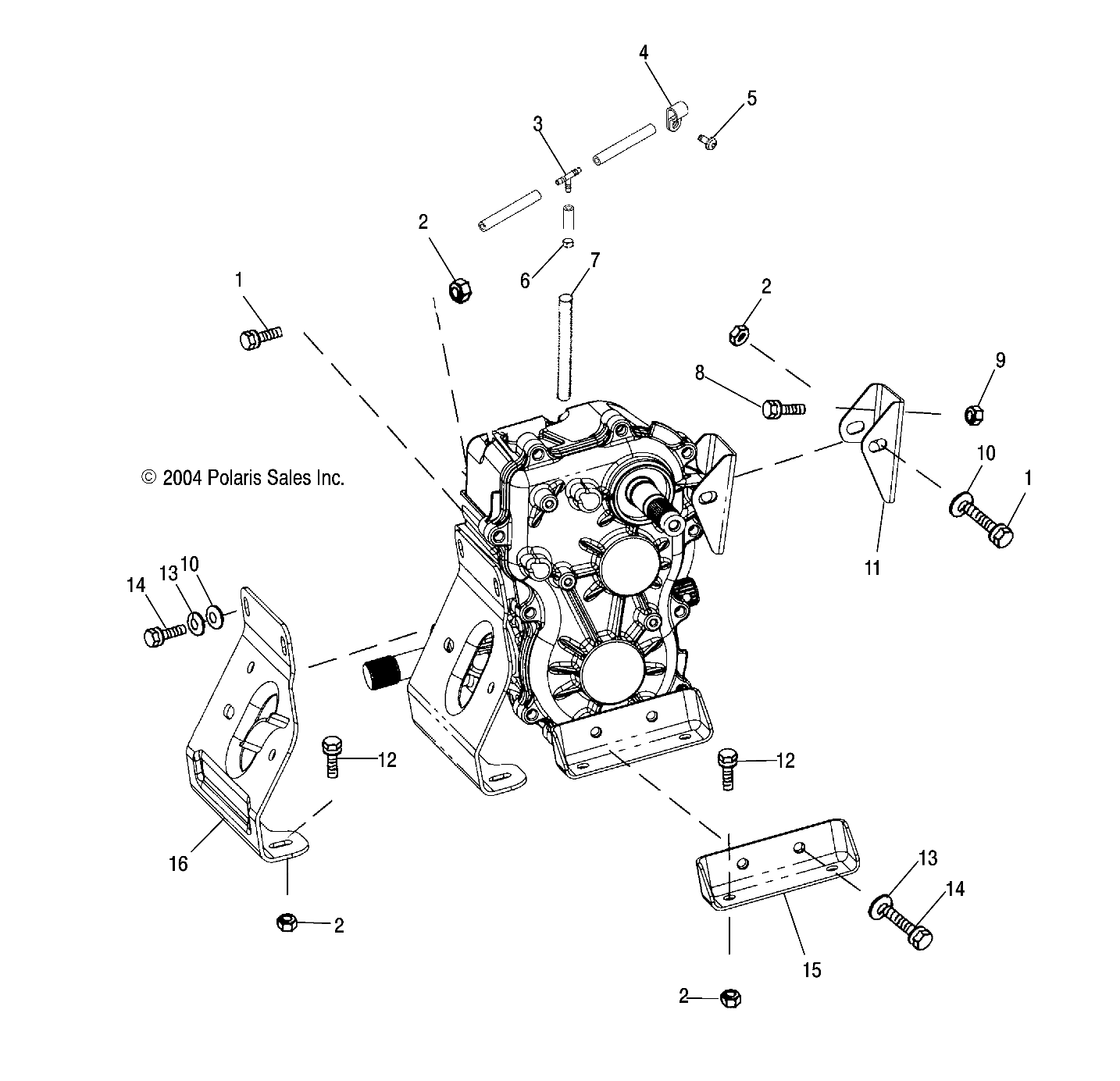 TRANSMISSION MOUNTING - A04CD32AA/AB/AC/FB (4994909490C13)