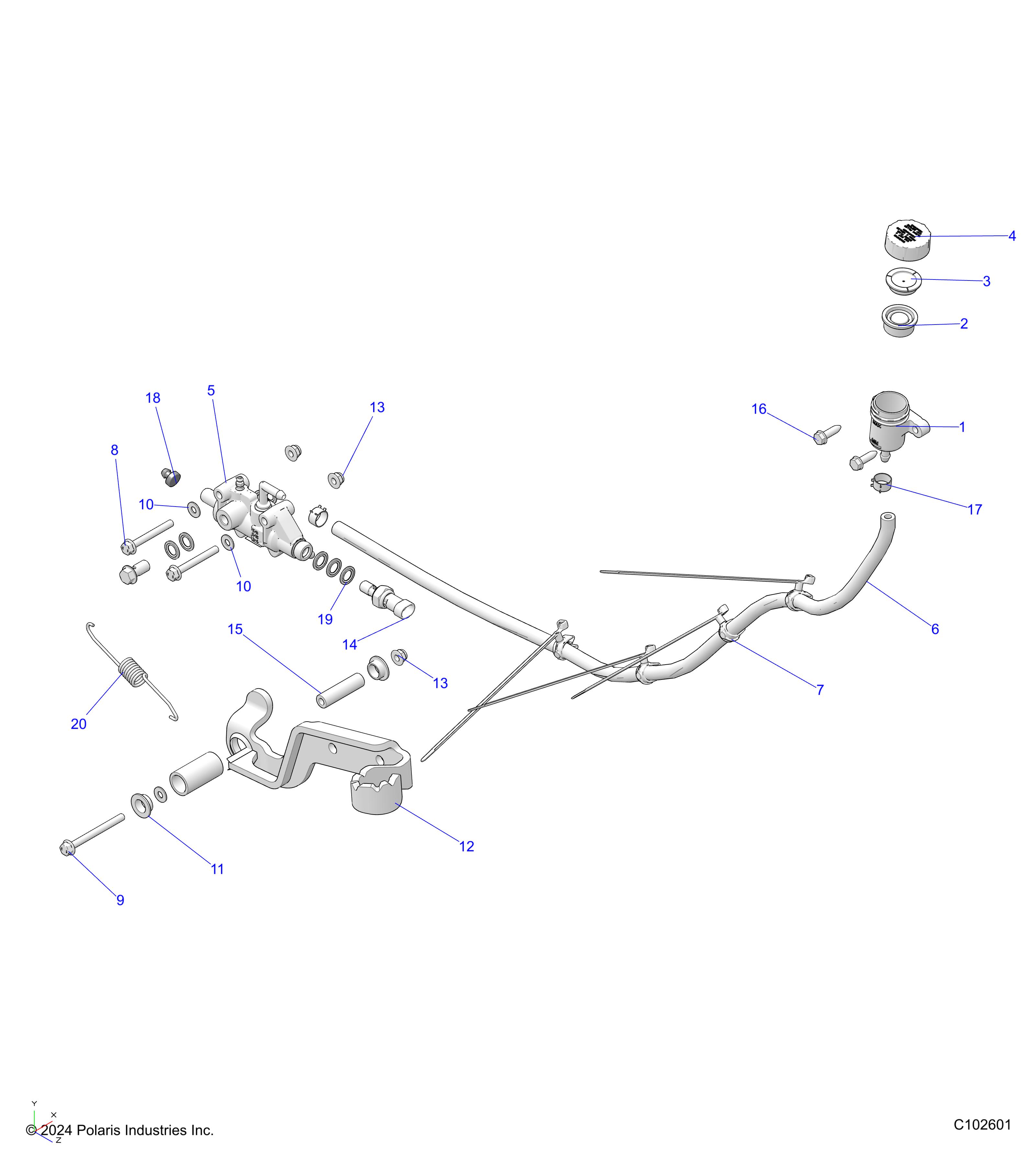 BRAKES, BRAKE PEDAL and MASTER CYLINDER - A25SDA57A7/E57A4 (C102601)