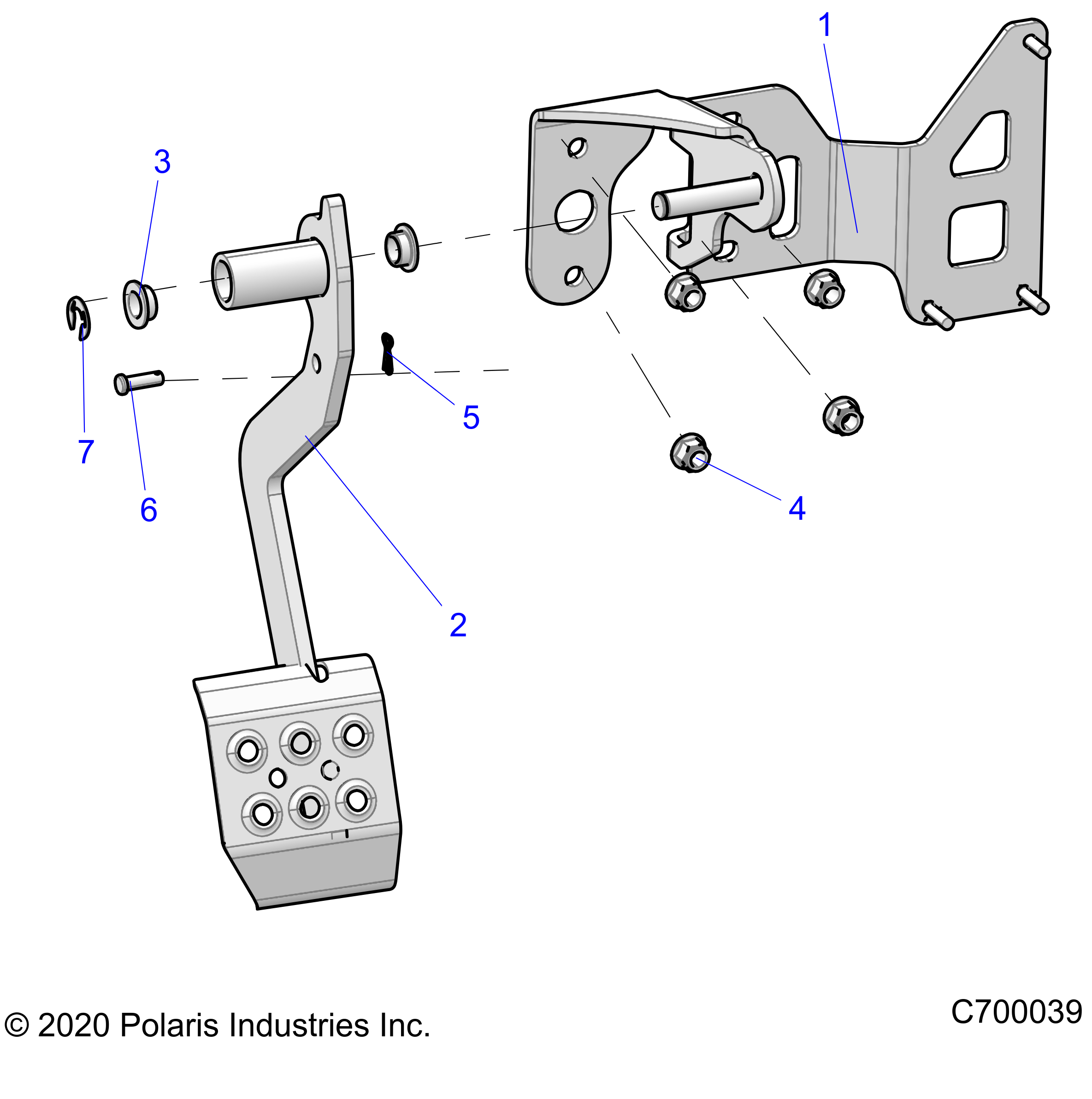 BRAKES, PEDAL - R20RSY99A9/AA/AP/AX/B9/BA/BP/BX (C700039)