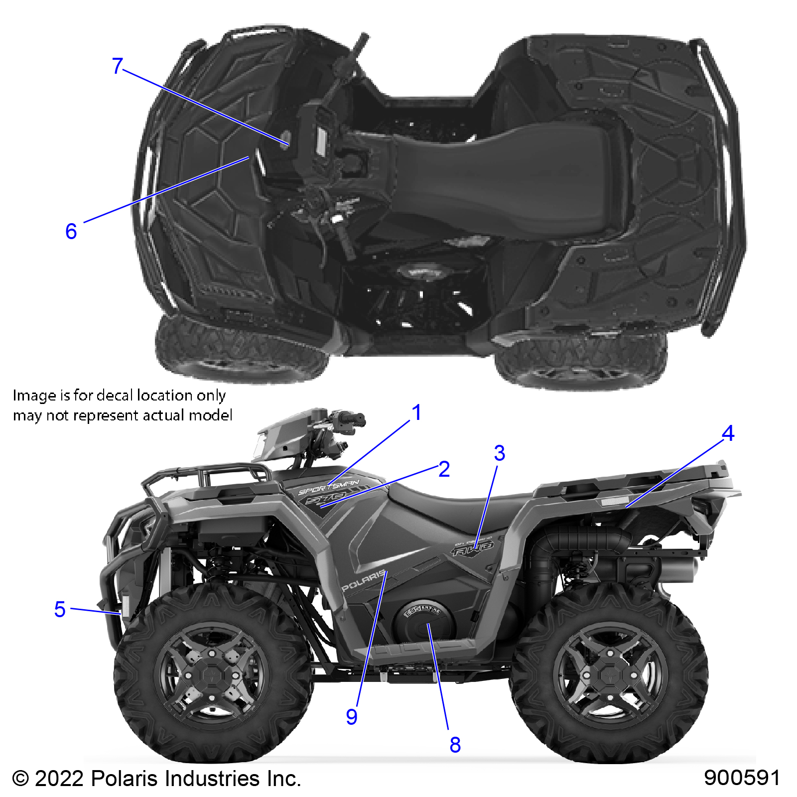 BODY, DECALS, GRAPHIC - A23SHE57AL/AS/BL/BS (900591)