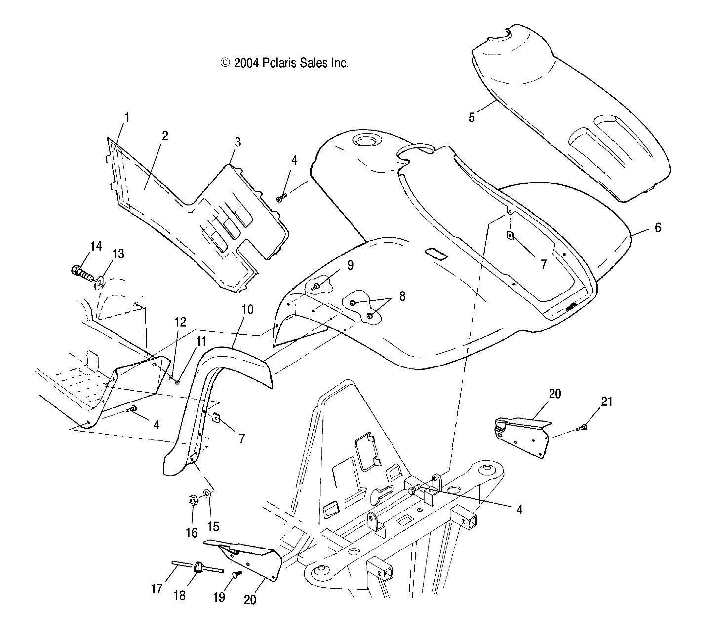 FRONT CAB - A04CL50AA (4995019501A03)