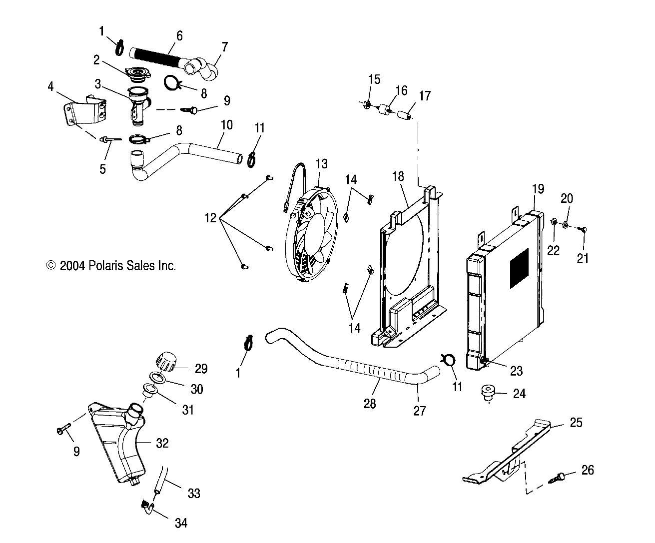 COOLING SYSTEM - A05CL50AA (4995019501A07)