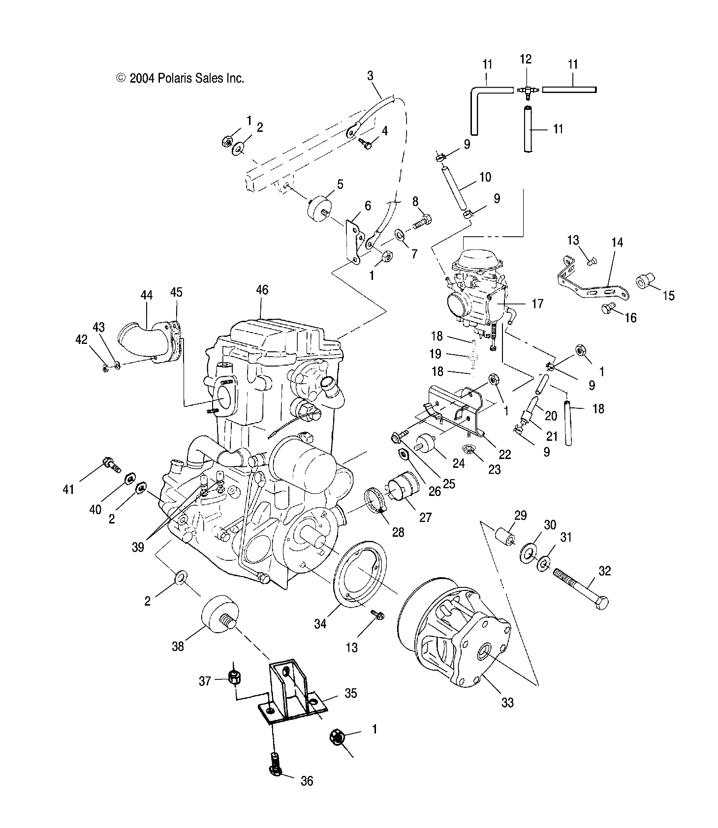 ENGINE MOUNTING - A05CL50AA (4995019501A09)