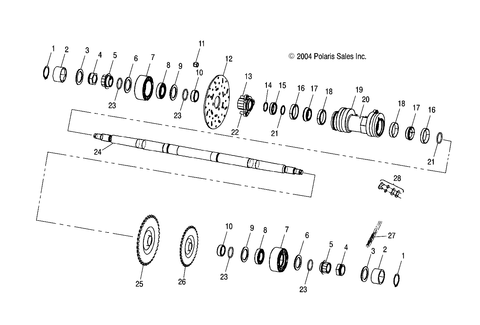 MIDDLE DRIVE - A04CL50AA (4995019501B11)