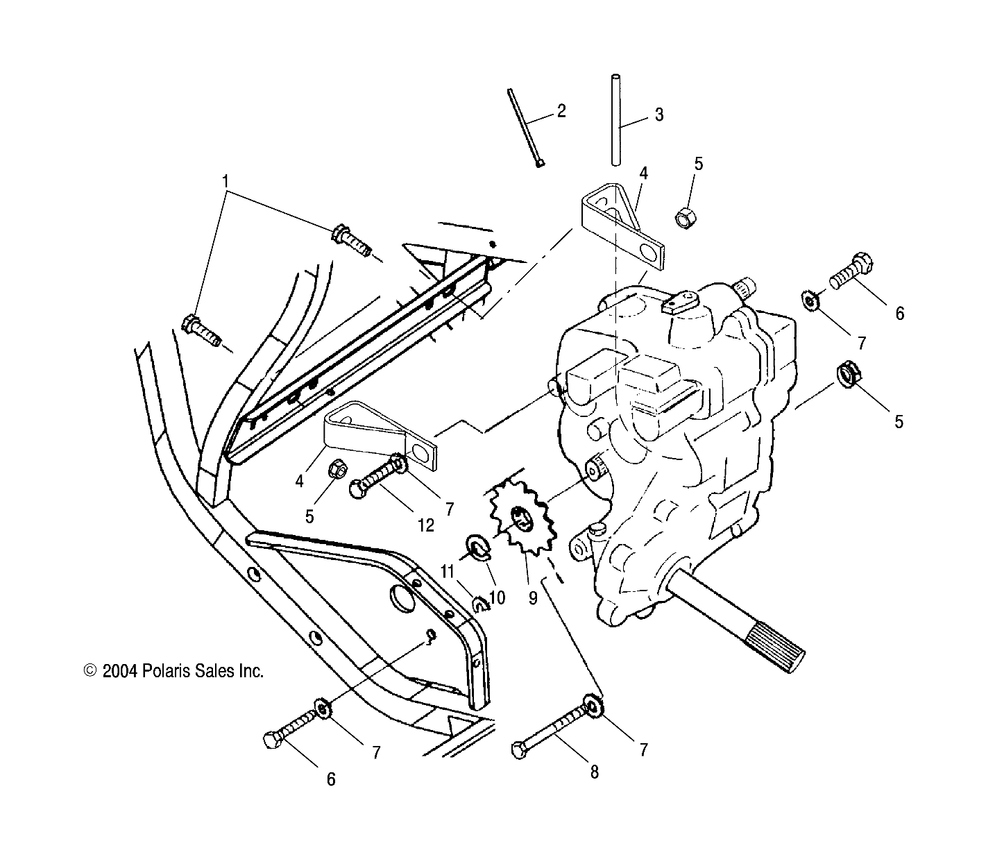 GEARCASE MOUNTING - A05CL50AA (4995019501C08)