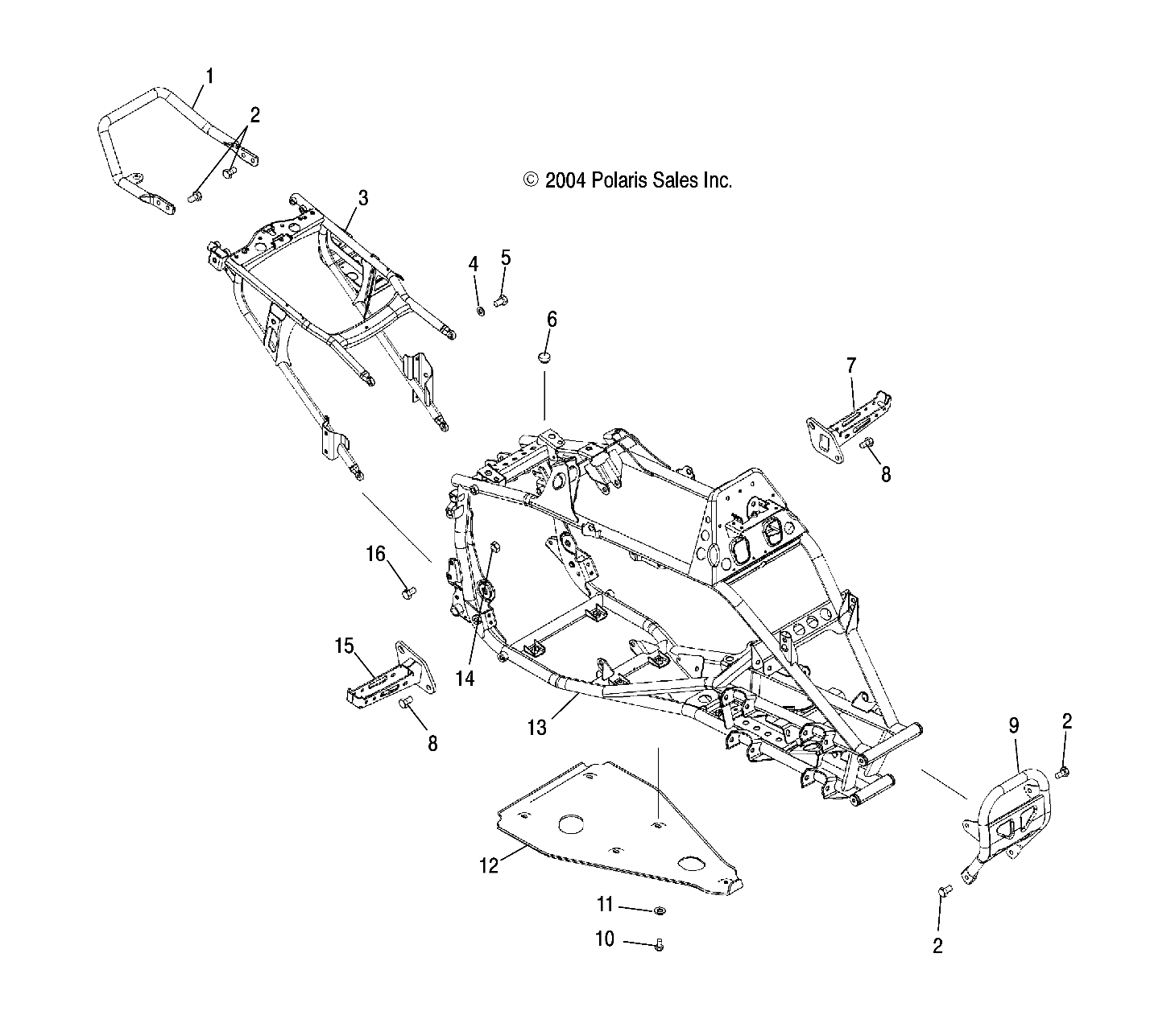 MAIN FRAME - A05GJ50AA/AB/AC (4995119511A03)