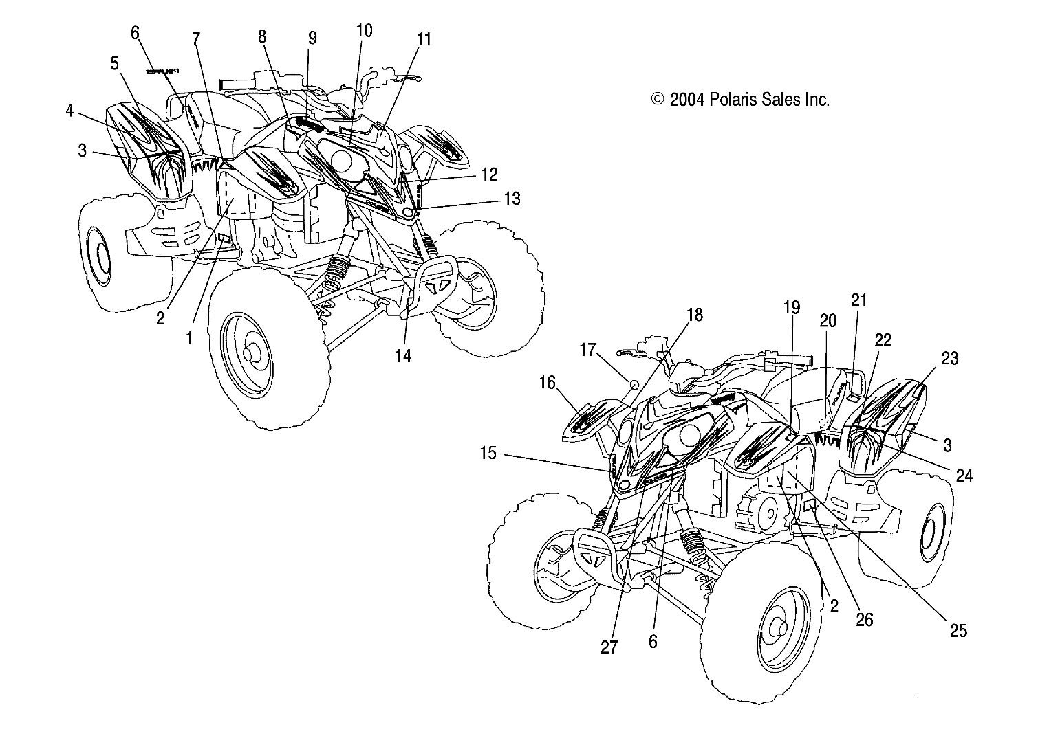 DECALS (AB) - A05GJ50AB (4995119511A08)