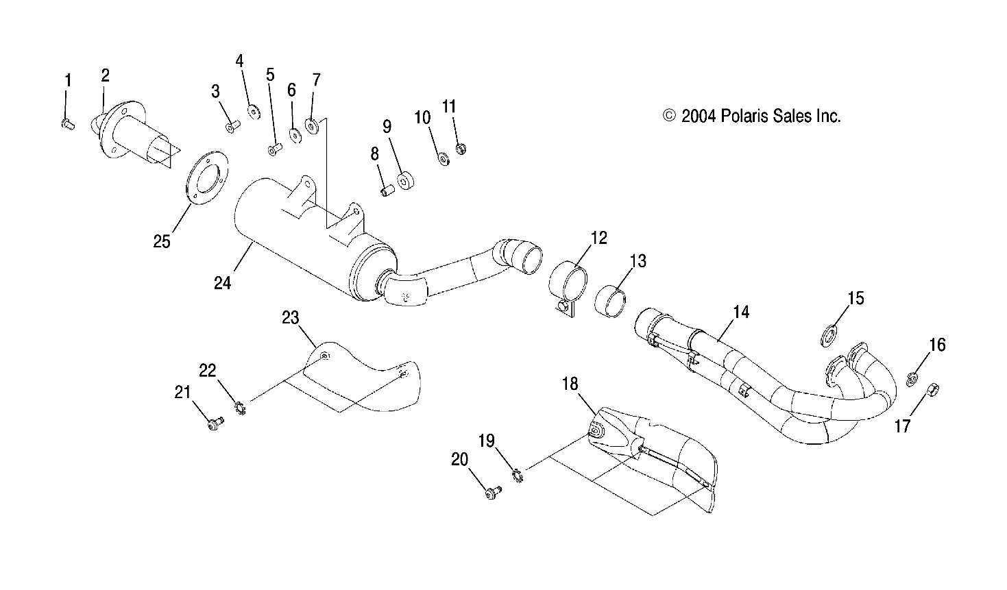 EXHAUST SYSTEM - A05GJ50AA/AB/AC (4995119511A12)