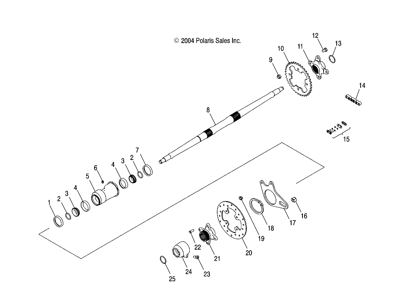 REAR AXLE and HOUSING - A04GJ50AA/AB/AC/AD (4995119511B07)