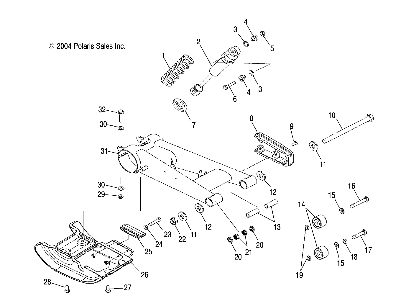 SWING ARM - A05GJ50AA/AB/AC (4995119511B08)