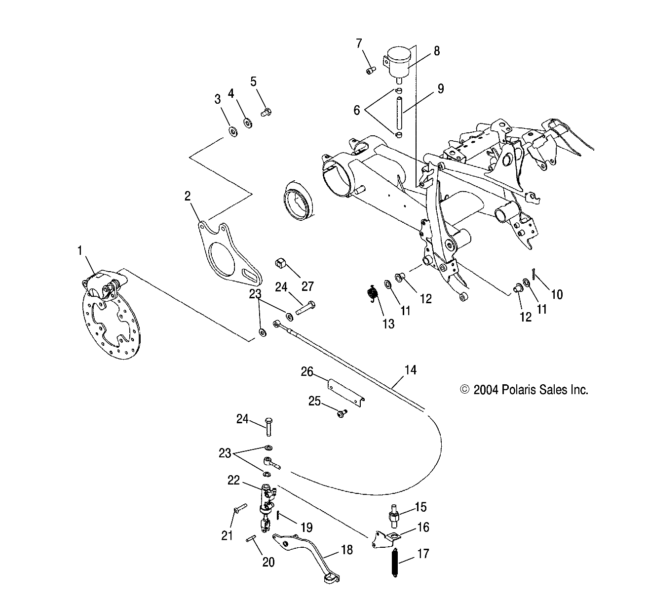 REAR BRAKE - A04GJ50AA/AB/AC/AD (4995119511B09)