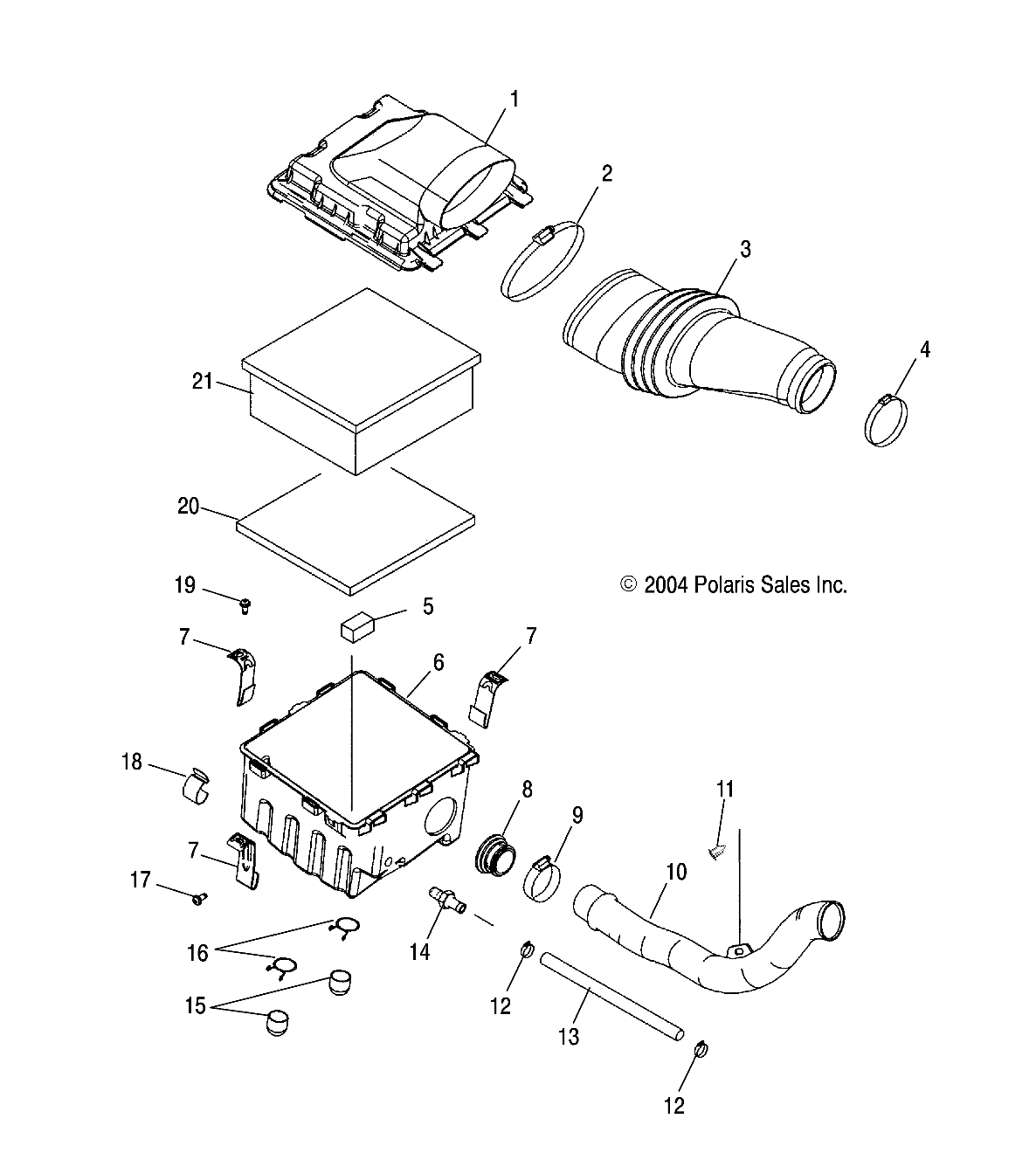 AIR INTAKE - A05GJ50AA/AB/AC (4995119511B13)