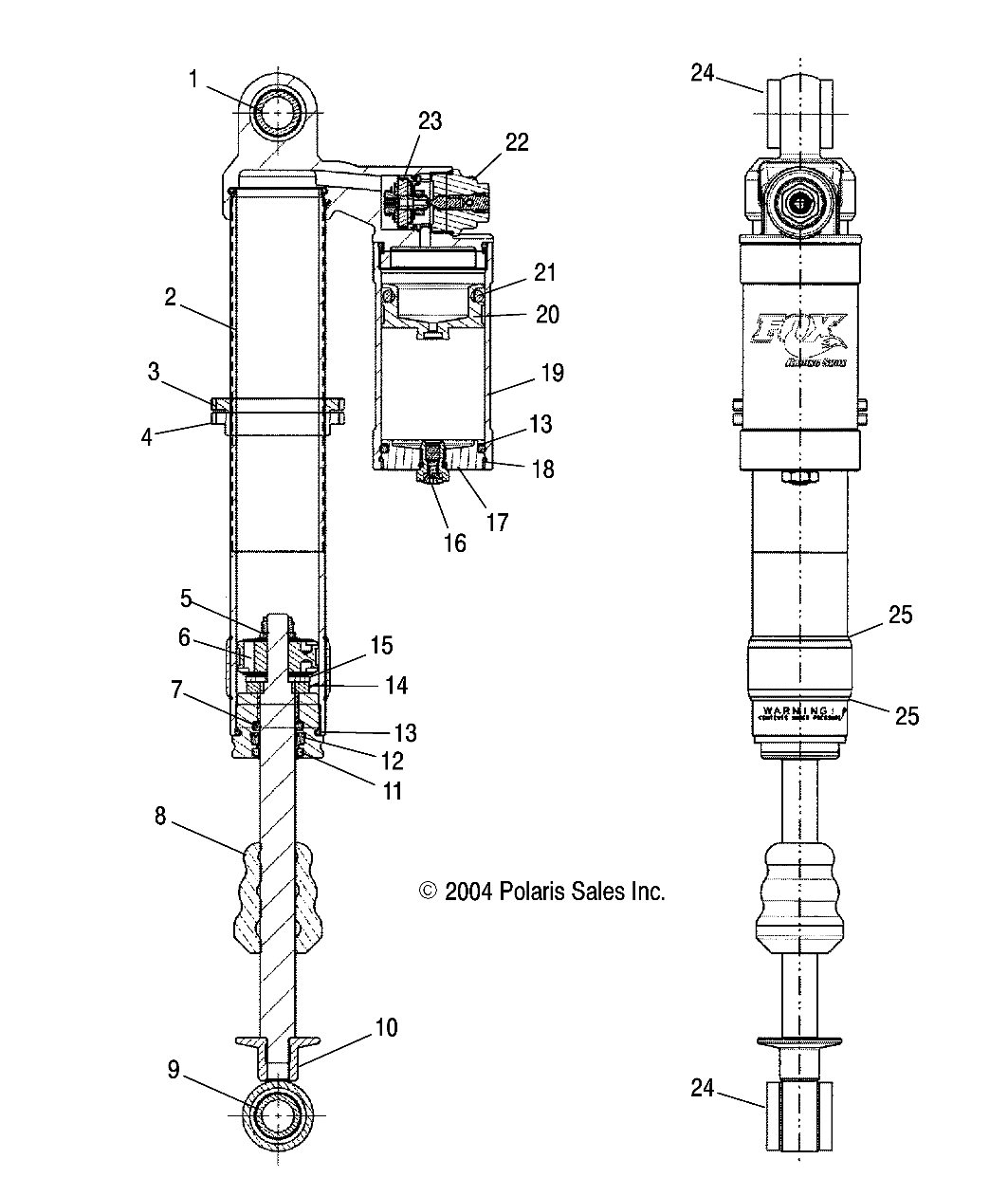 FRONT SHOCK - A05GJ50AB/AC (4995119511C02)