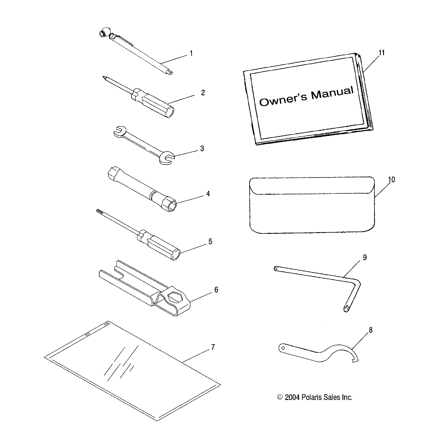 TOOL KIT - A05GJ50AA/AB/AC (4995119511D09)