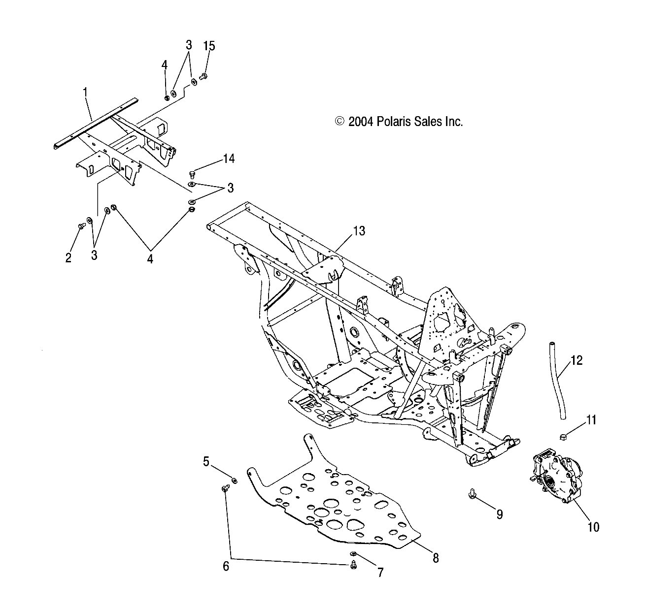 FRAME EXTENSION and MAIN FRAME - A05JD32AA (4995169516A03)