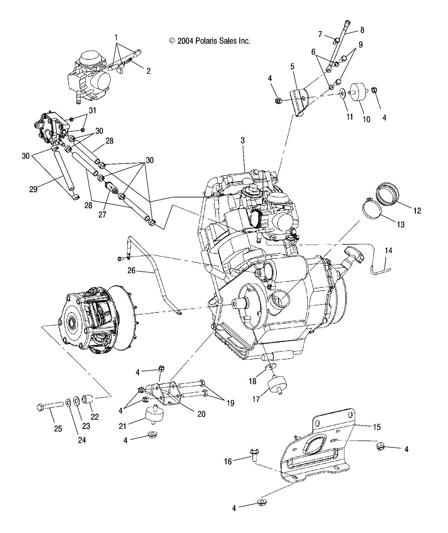 ENGINE MOUNTING - A05JD32AA (4995169516B01)