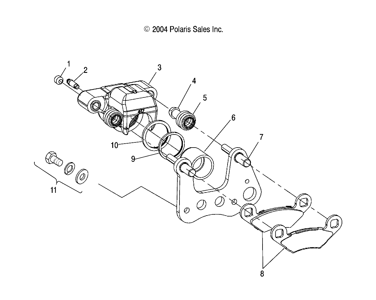 FRONT BRAKE CALIPER - A05JD32AA (4995169516C06)