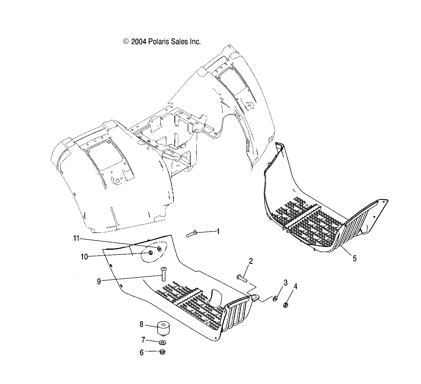 FOOTWELLS - A04JD50AA/AB/CA (4995189518A08)