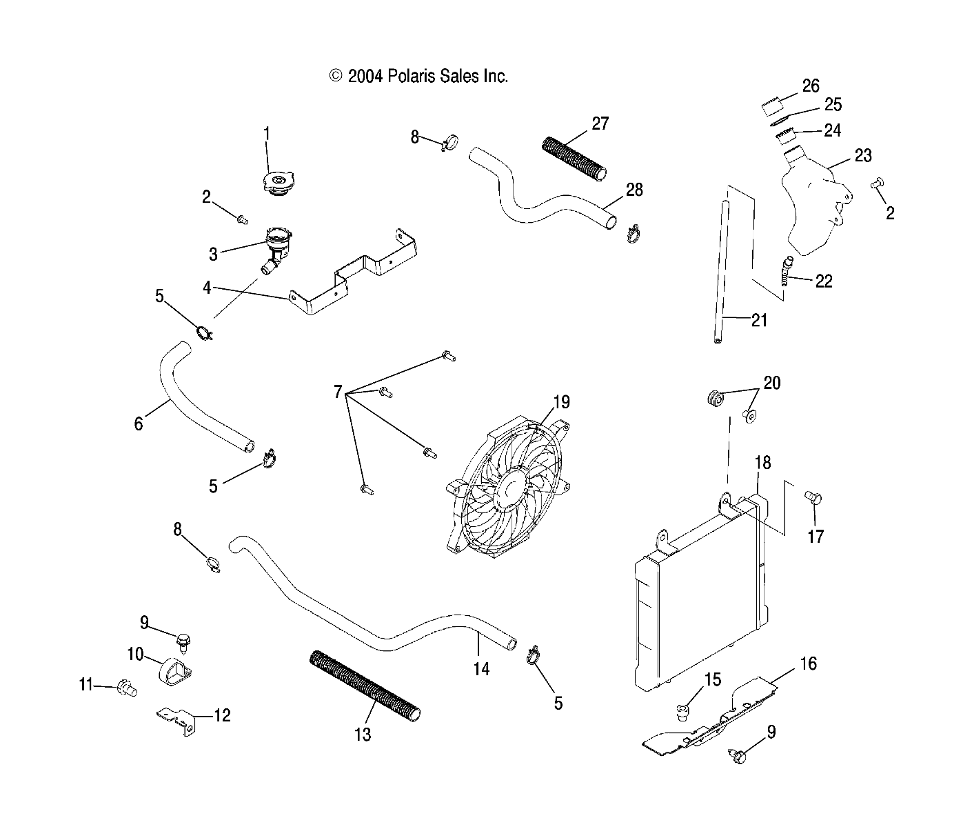 COOLING SYSTEM - A05JD50AA/AB/AC (4995189518A14)