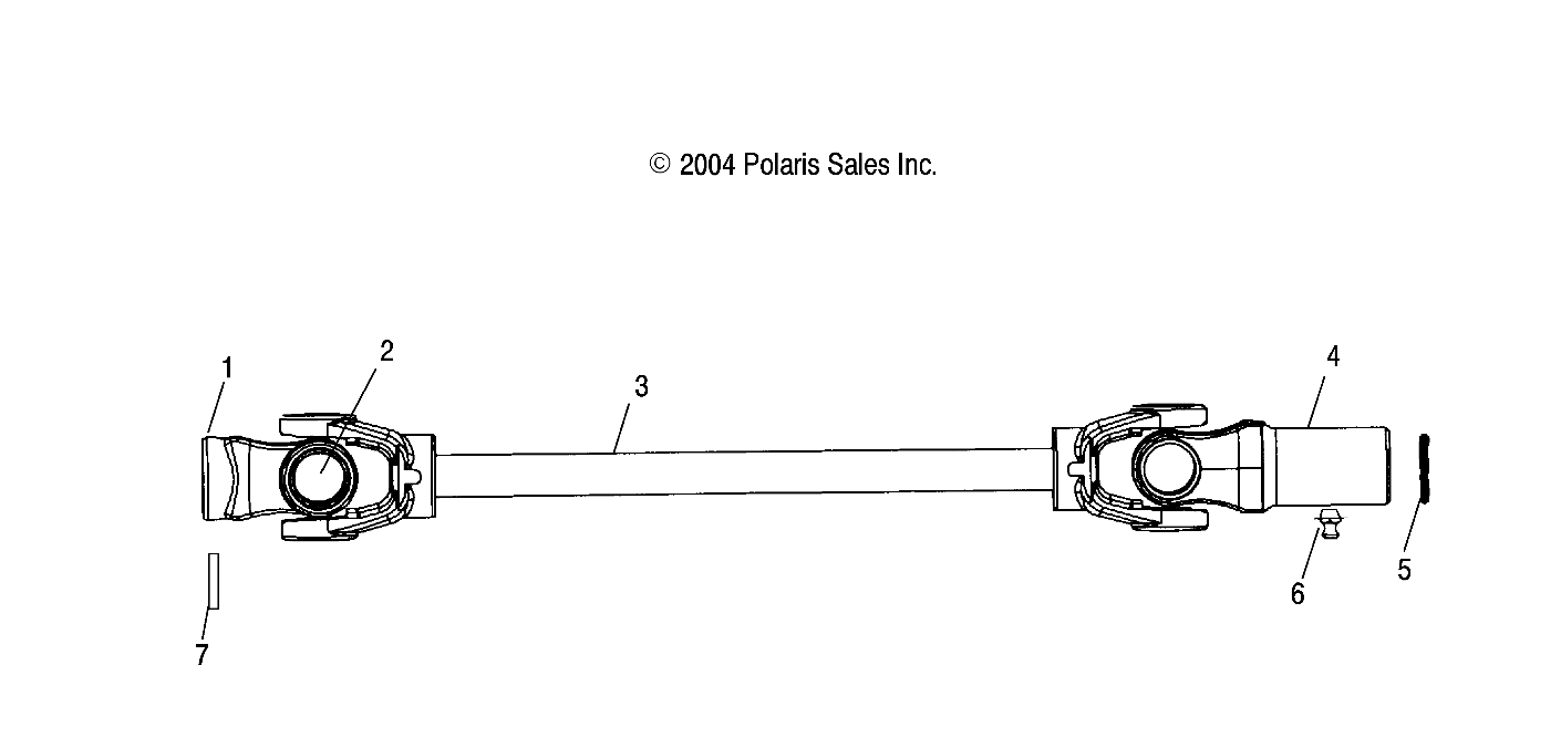 FRONT PROP SHAFT - A04CD32AA/AB/AC (4995189518B08)