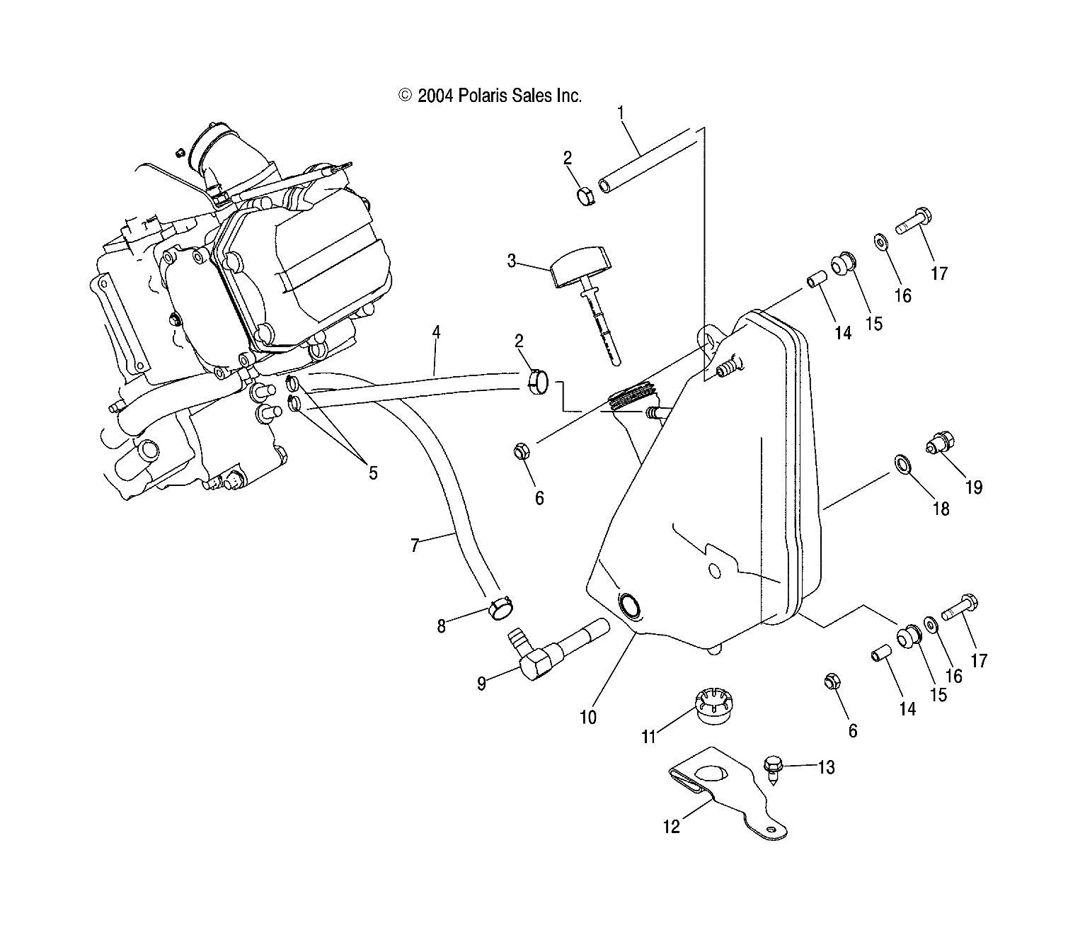 OIL TANK - A04JD50AA/AB/CA (4995189518B14)