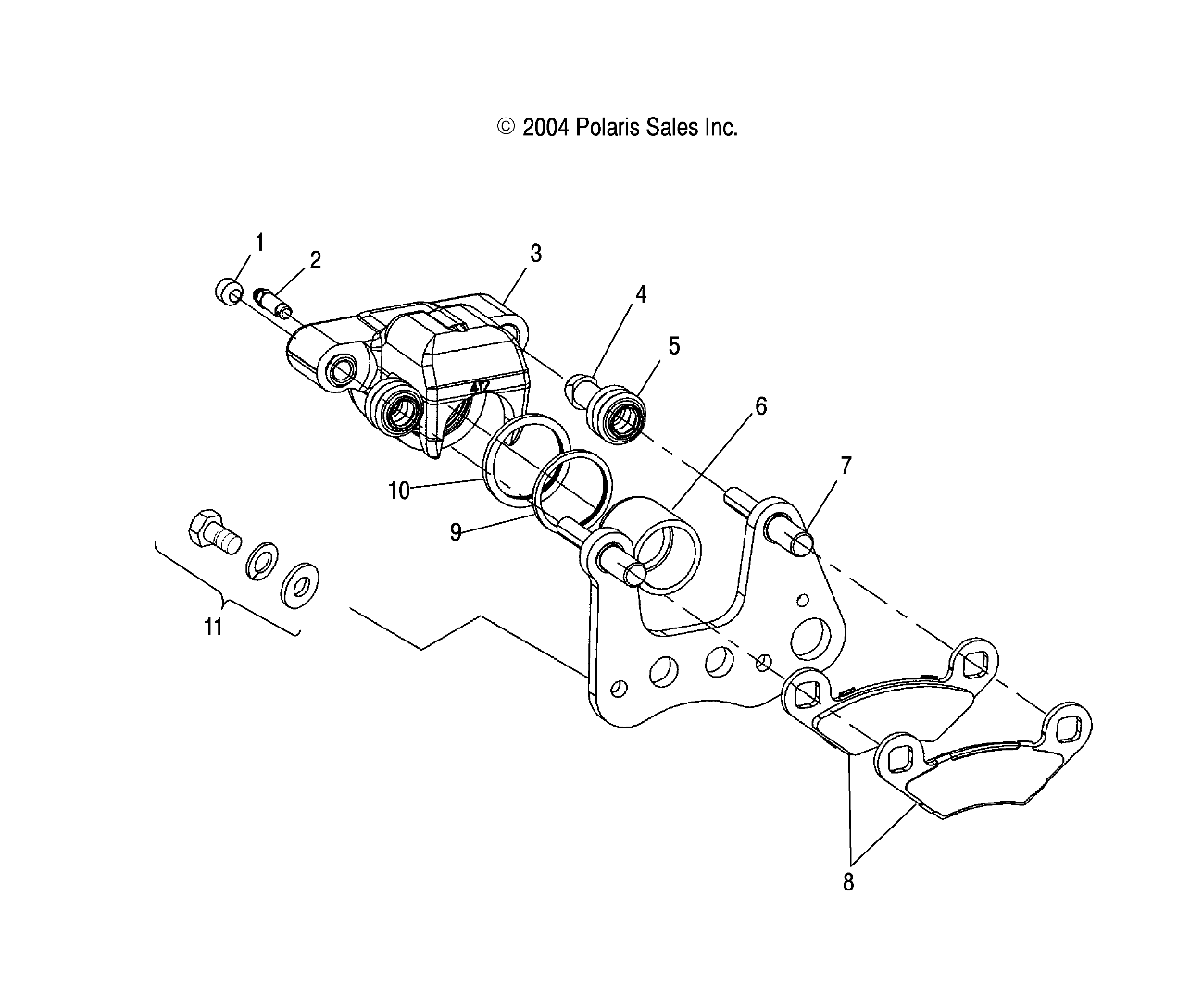 FRONT BRAKE CALIPER - A05JD32EA (4995189518C07)