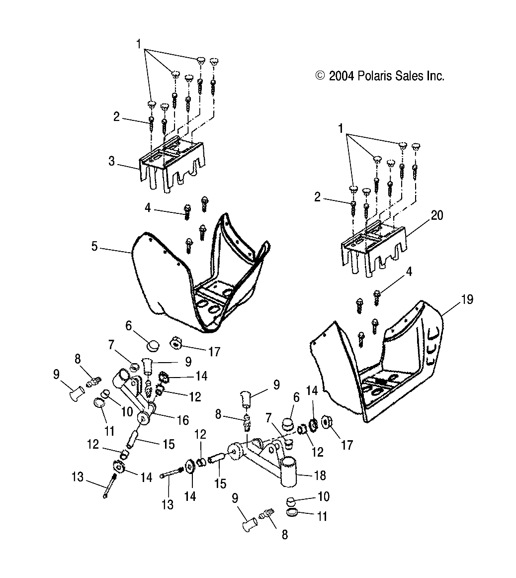 SWING ARM/FOOTREST - A05KA05CA (4995239523B03)