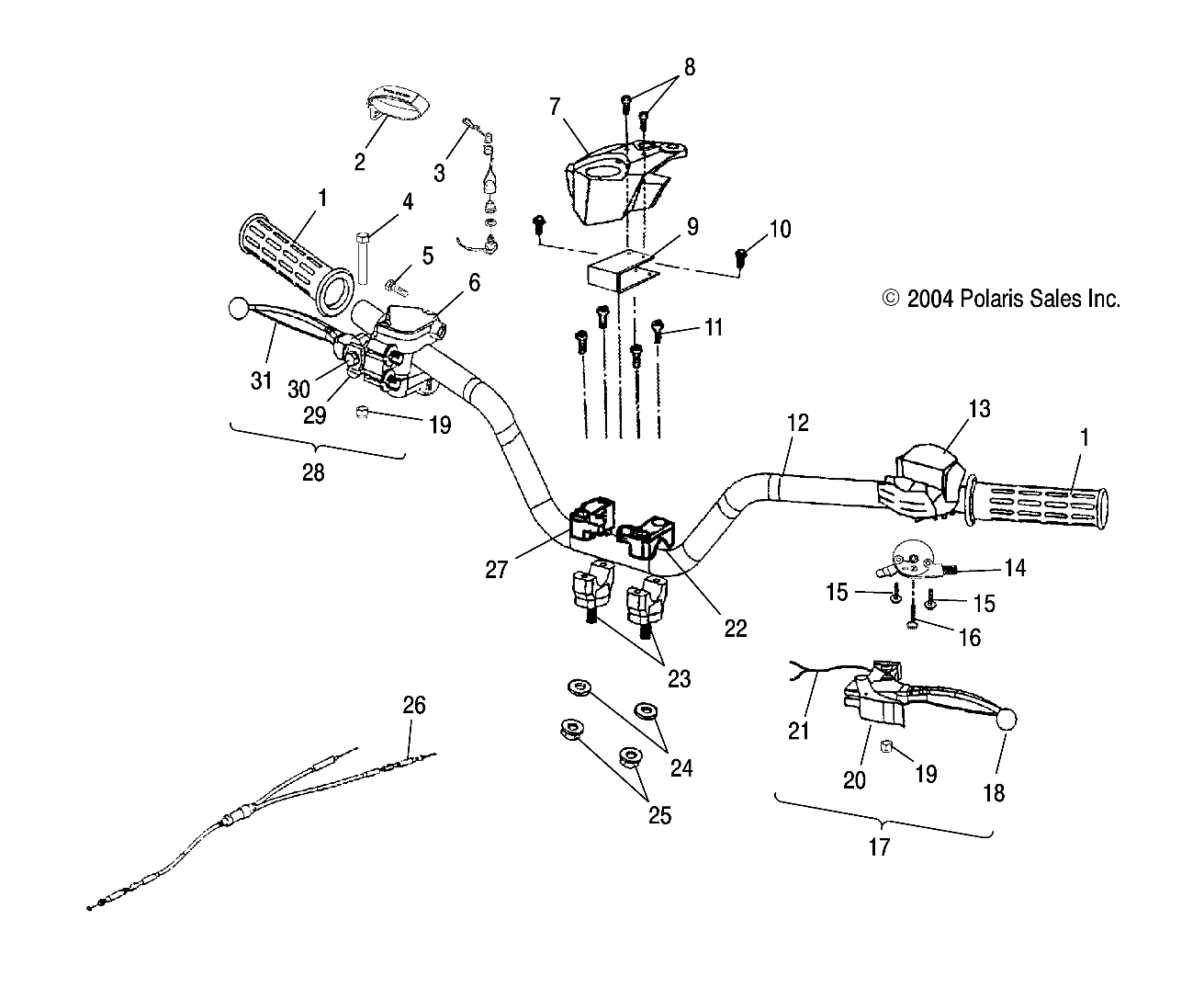 HANDLEBAR - A05KA05CA (4995239523B11)