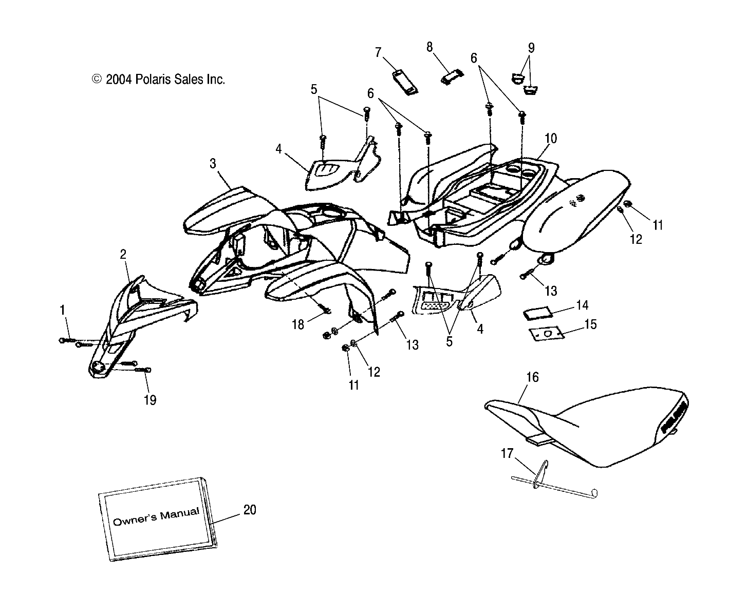 CAB/SEAT - A05KA09CA/CB (4995259525B05)