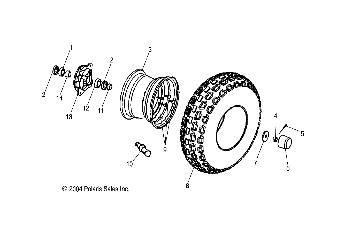 FRONT WHEEL - A05KA09CA/CB (4995259525B08)