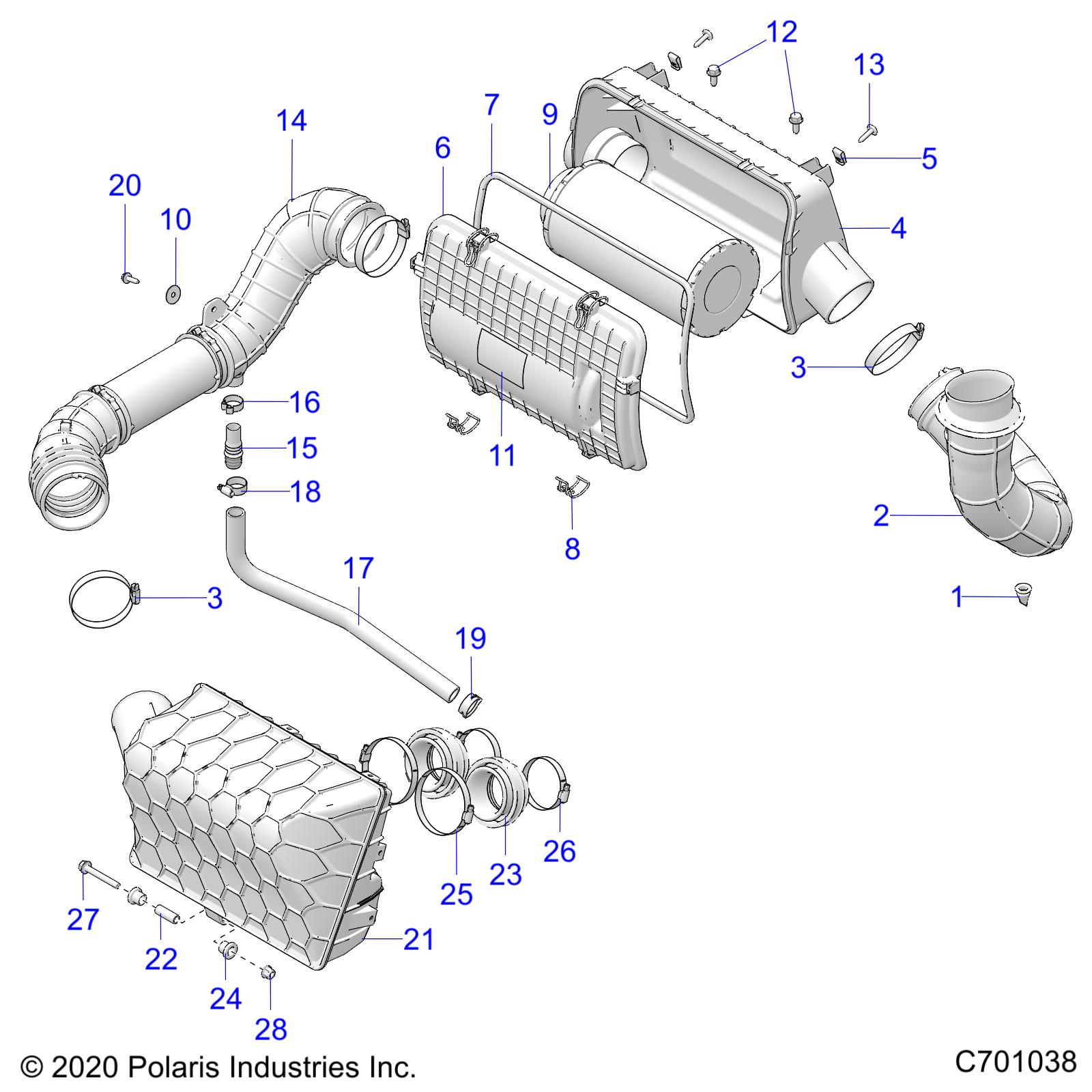 ENGINE, AIR INTAKE SYSTEM - Z20N4E99NC (C701038)